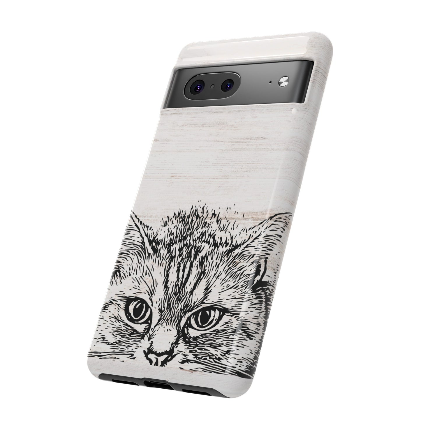 Close- Up Cat Wallpaper Phone Case | iPhone 15 Plus/ Pro, 14, 13, 12| Google Pixel 7, Pro, 5| Samsung Galaxy S23 All Major Phone Models