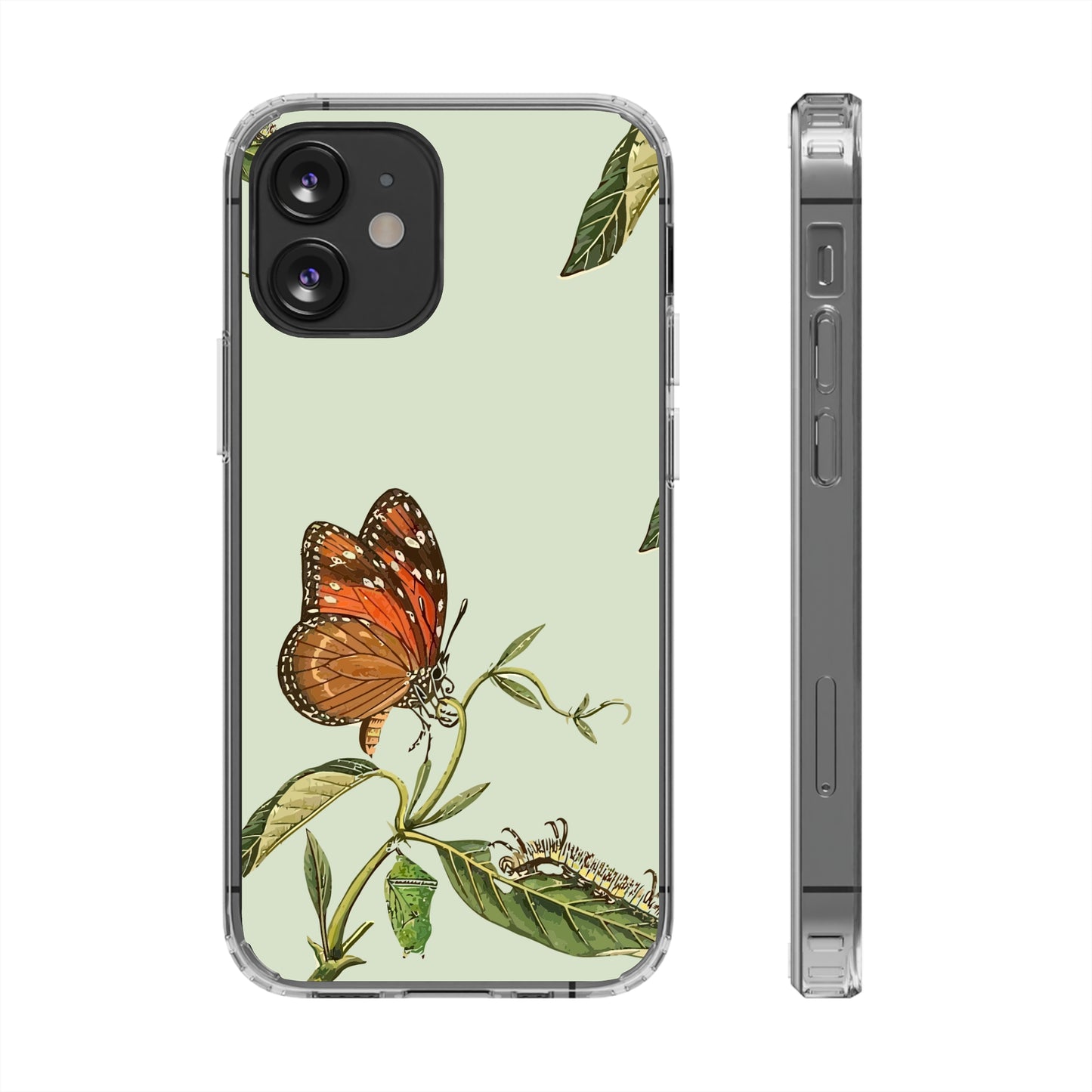 Orange Butterfly Wallpaper Phone Case | iPhone 15 Plus/ Pro, 14, 13, 12| Google Pixel 7, Pro, 5| Samsung Galaxy S23 All Major Phone Models