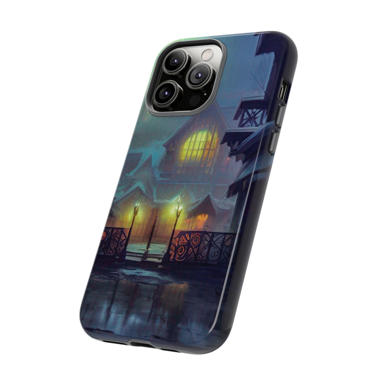 Cottage at Night Wallpaper Phone Case | iPhone 15 Plus/ Pro, 14, 13, 12| Google Pixel 7, Pro, 5| Samsung Galaxy S23 All Major Phone Models