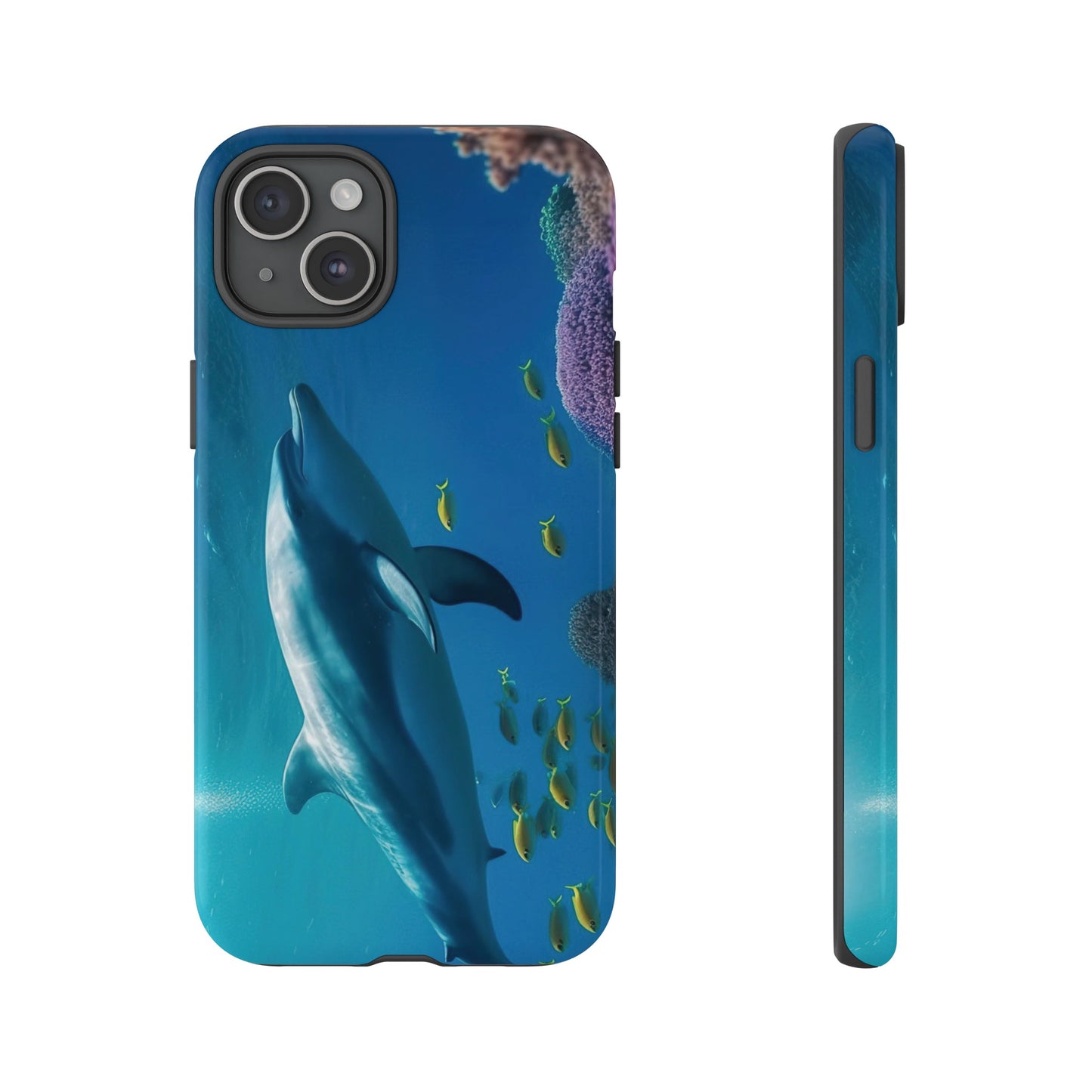 Dolphin Wallpaper Phone Case | iPhone 15 Plus/ Pro, 14, 13, 12| Google Pixel 7, Pro, 5| Samsung Galaxy S23 All Major Phone Models