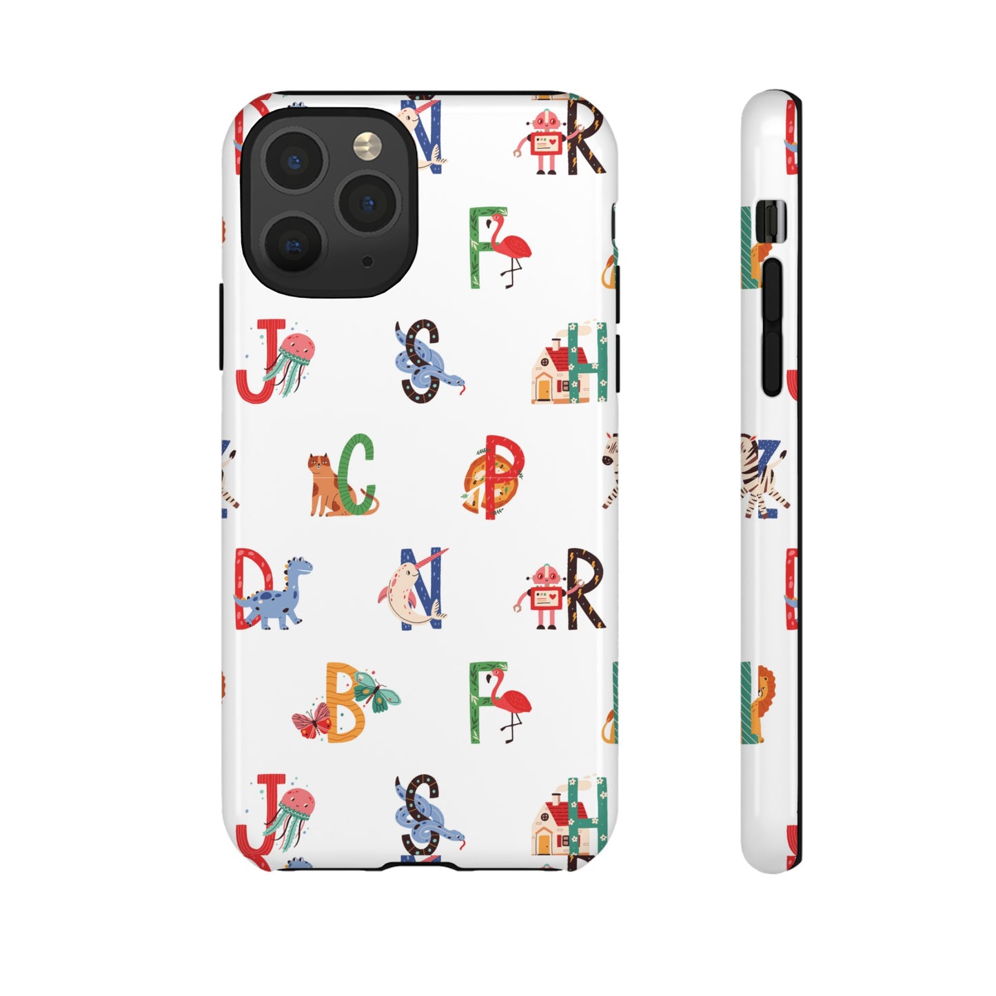 Alphabet Wallpaper Phone Case| iPhone 15 Plus/ Pro, 14, 13, 12| Google Pixel 7, Pro, 5| Samsung Galaxy S23 All Major Phone Models