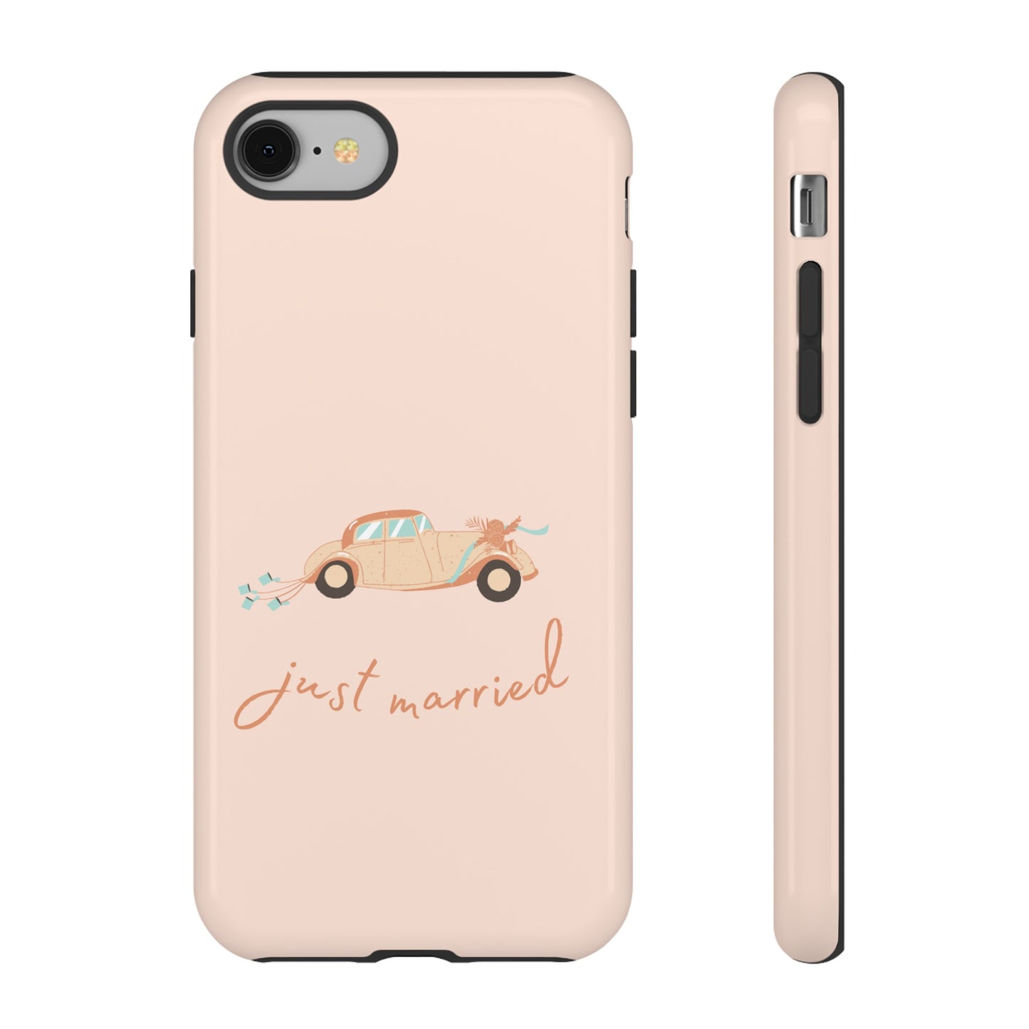 Just Married Phone Case | iPhone 15 Plus/ Pro, 14, 13, 12| Google Pixel 7, Pro, 5| Samsung Galaxy S23 All Major Phone Models