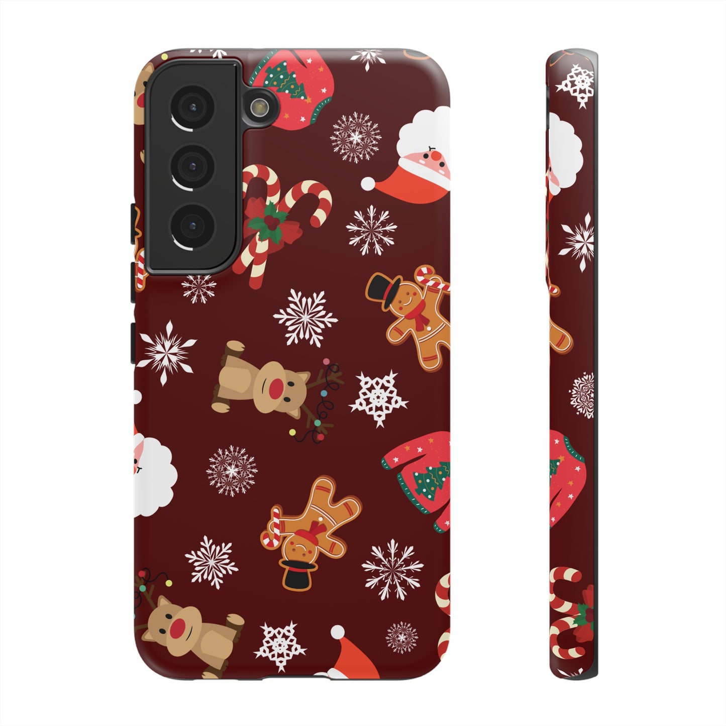 Festive Christmas Wallpaper Phone Case | iPhone 15 Plus/ Pro, 14, 13, 12| Google Pixel 7, Pro, 5| Samsung Galaxy S23 All Major Phone Models