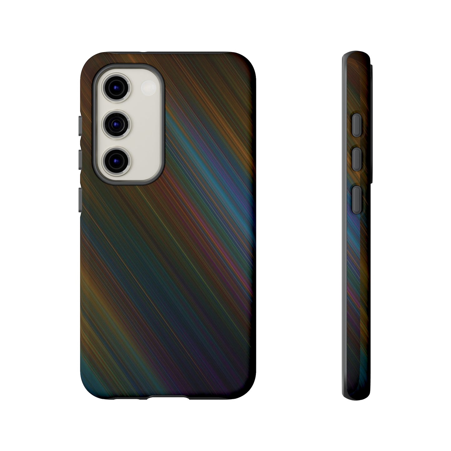 Slanted Rainbow Wallpaper Phone Case | iPhone 15 Plus/ Pro, 14, 13, 12| Google Pixel 7, Pro, 5| Samsung Galaxy S23 All Major Phone Models