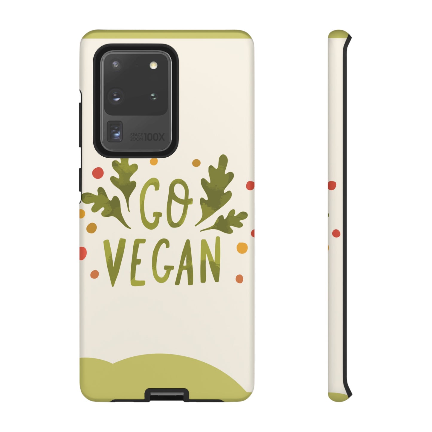 Go Vegan Wallpaper Phone Case | iPhone 15 Plus/ Pro, 14, 13, 12| Google Pixel 7, Pro, 5| Samsung Galaxy S23 All Major Phone Models