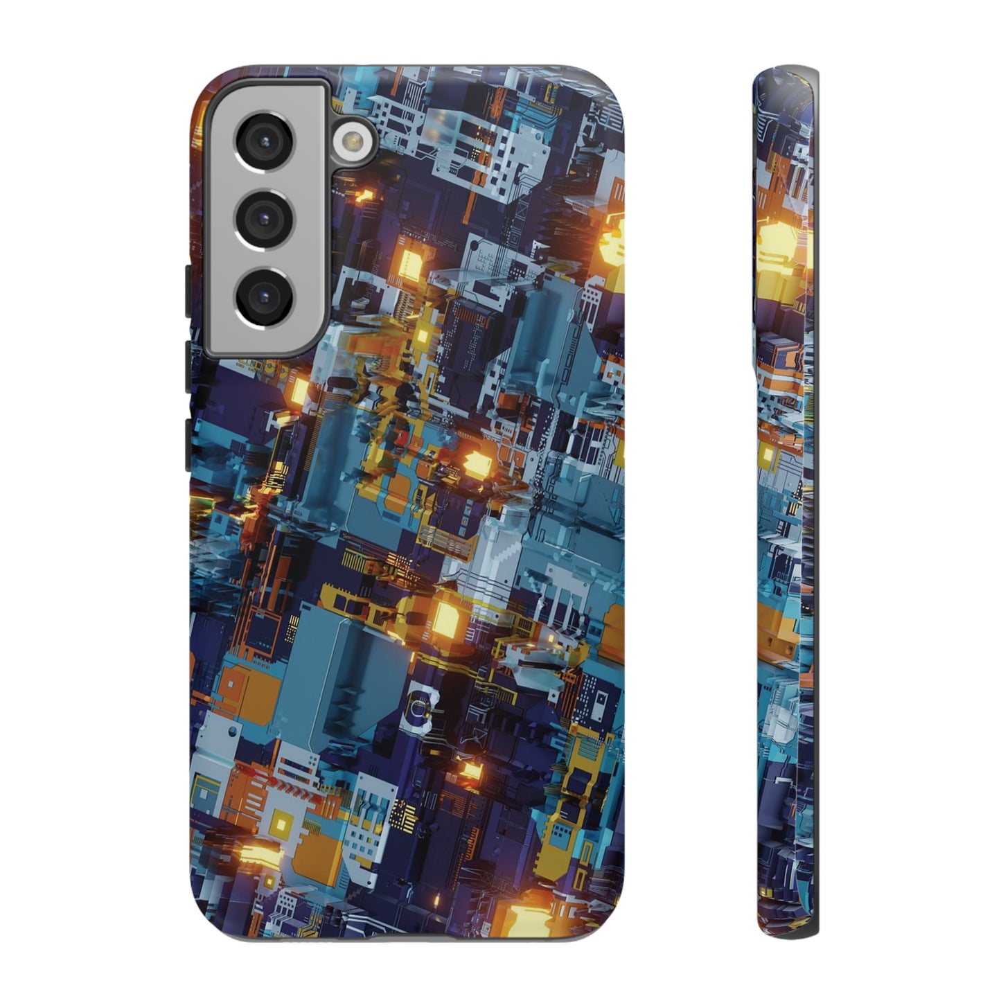 Computer Circuit Board Wallpaper Phone Case | iPhone 15 Plus/ Pro, 14, 13, 12| Google Pixel 7, Pro, 5| Samsung Galaxy S23 All Major Phone Models