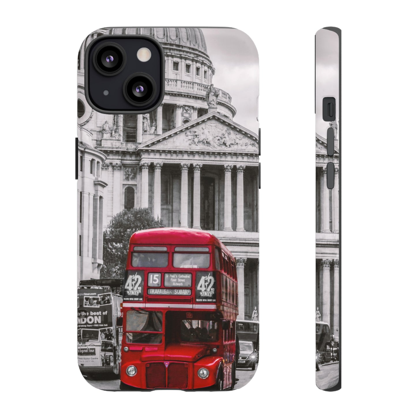 London Bus Wallpaper Phone Case | iPhone 15 Plus/ Pro, 14, 13, 12| Google Pixel 7, Pro, 5| Samsung Galaxy S23 All Major Phone Models