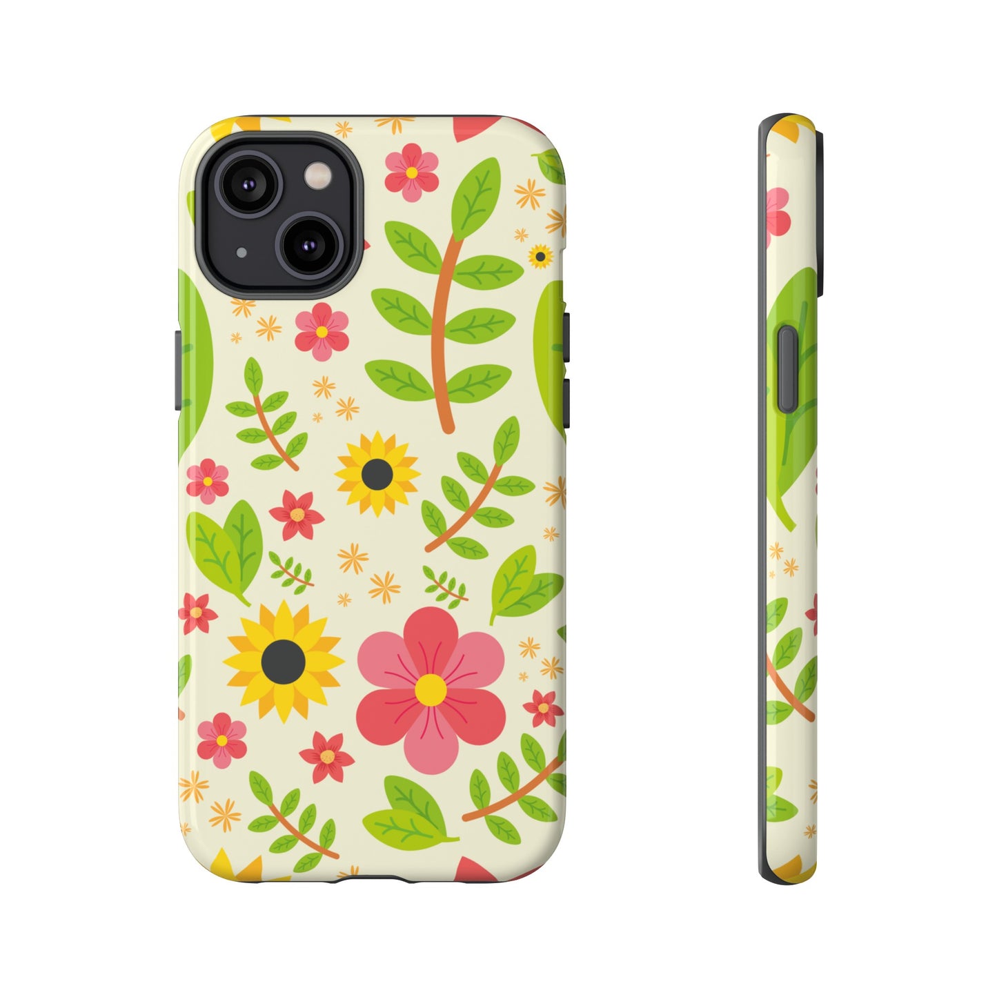 Botanical Flowers Phone Case | iPhone 15 Plus/ Pro, 14, 13, 12| Google Pixel 7, Pro, 5| Samsung Galaxy S23 All Major Phone Models