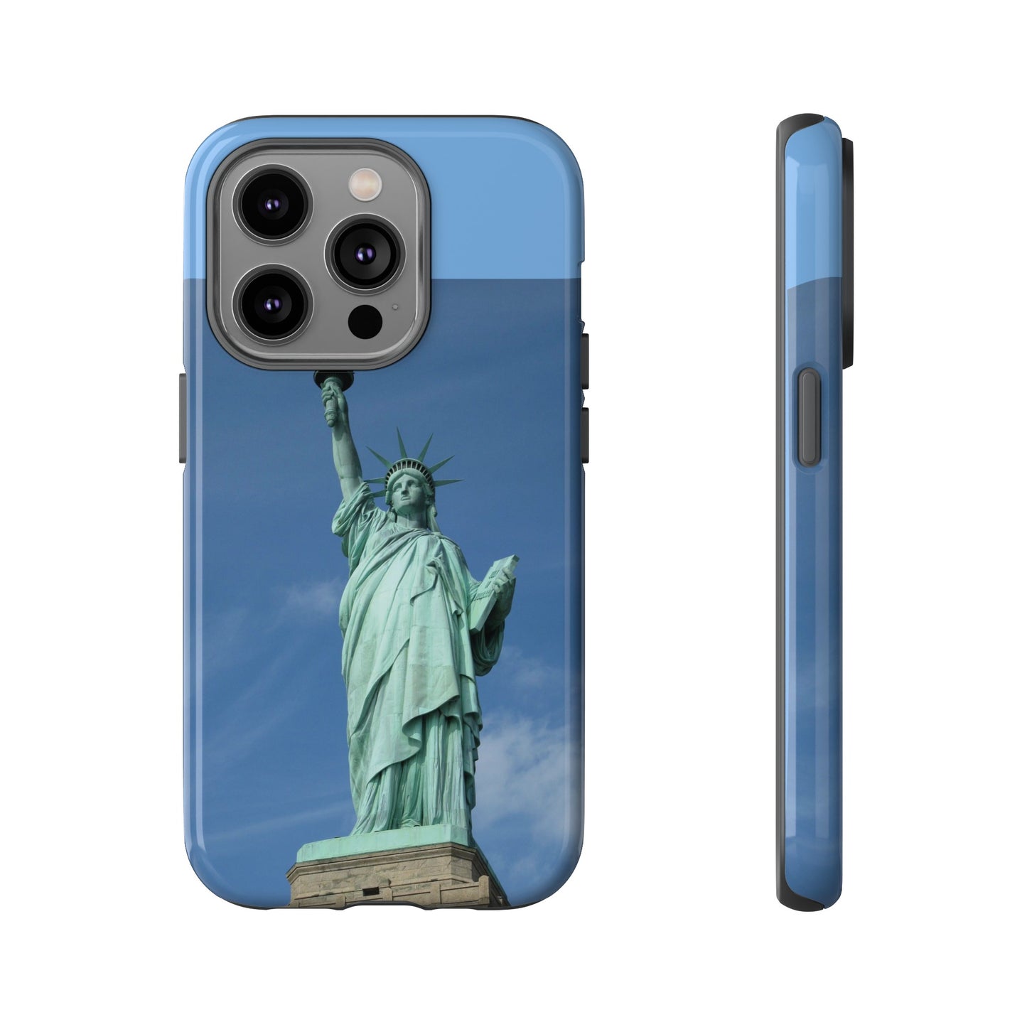 Statue Of Liberty Wallpaper Phone Case | iPhone 15 Plus/ Pro, 14, 13, 12| Google Pixel 7, Pro, 5| Samsung Galaxy S23 All Major Phone Models