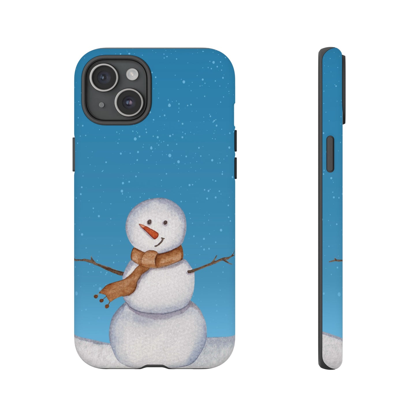 Snowman Wallpaper Phone Case | iPhone 15 Plus/ Pro, 14, 13, 12| Google Pixel 7, Pro, 5| Samsung Galaxy S23 All Major Phone Models