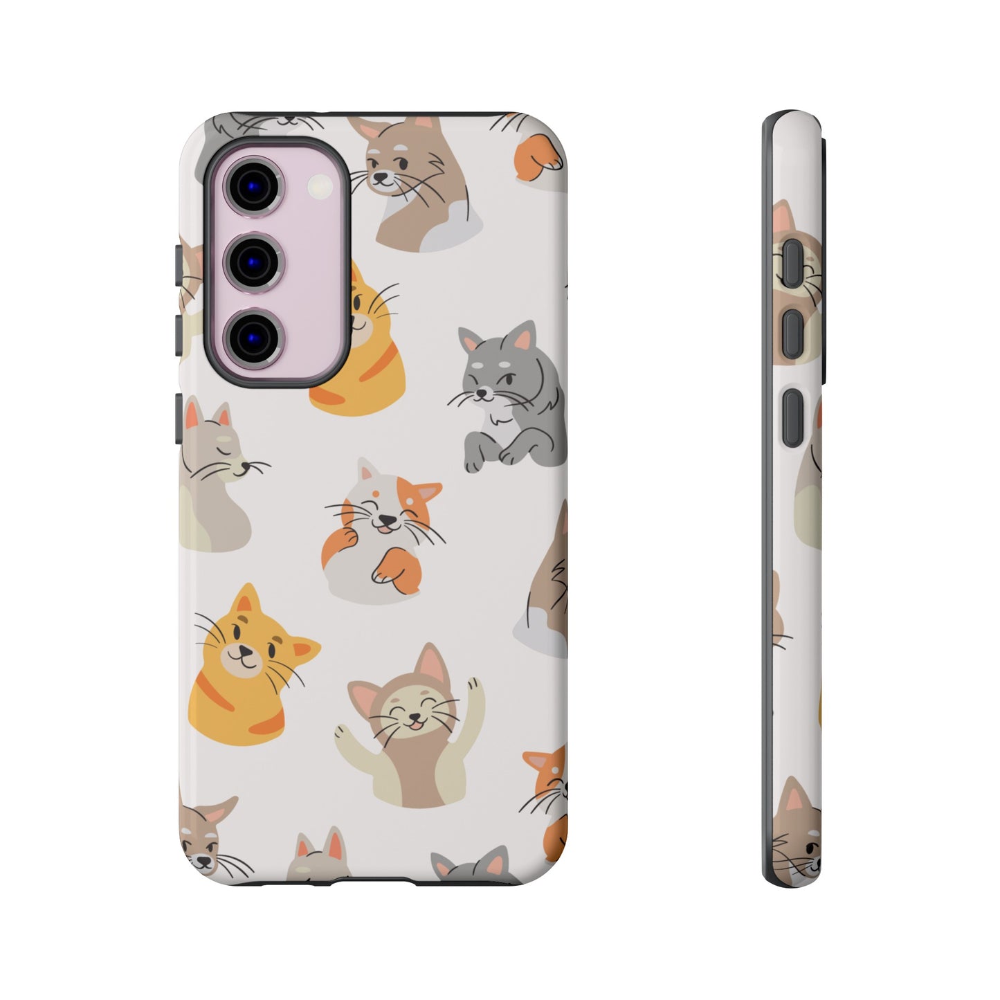 Adorable Cats Wallpaper Phone Case | iPhone 15 Plus/ Pro, 14, 13, 12| Google Pixel 7, Pro, 5| Samsung Galaxy S23 All Major Phone Models