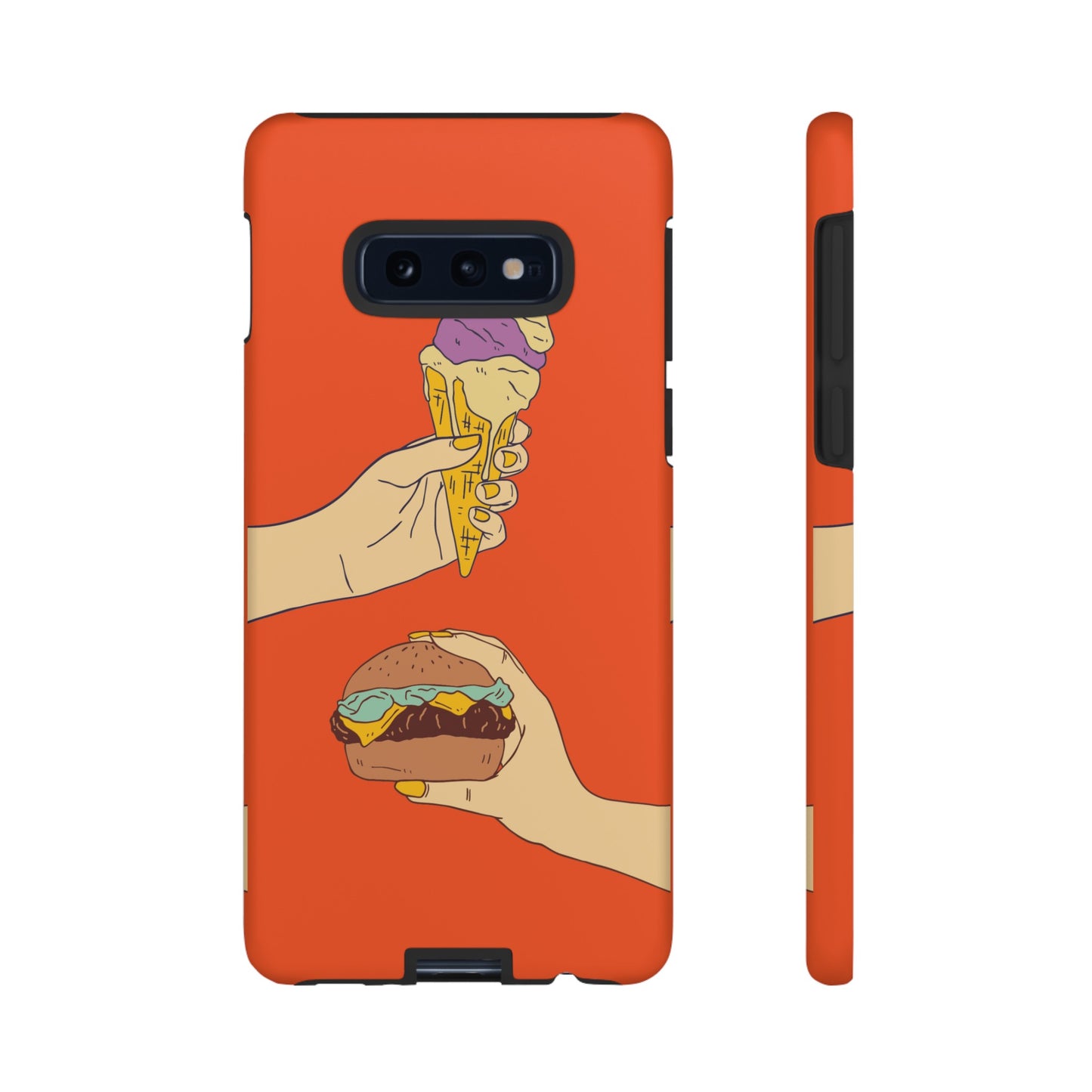 IceCream Or Hamburger? Phone Case | iPhone 15 Plus/ Pro, 14, 13, 12| Google Pixel 7, Pro, 5| Samsung Galaxy S23 All Major Phone Models