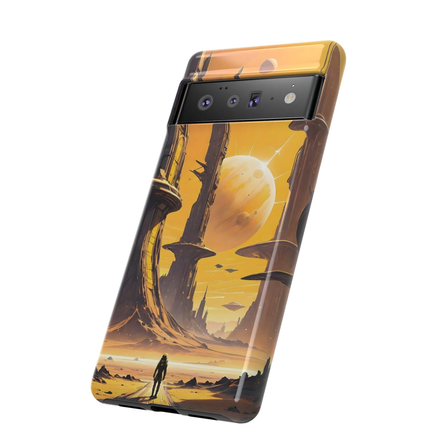 Distant Planets Sci Fi Wallpaper Phone Case | iPhone 15 Plus/ Pro, 14, 13, 12| Google Pixel 7, Pro, 5| Samsung Galaxy S23 All Major Phone Models