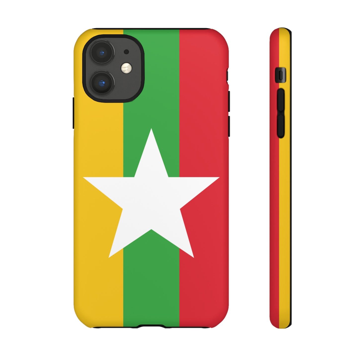 Myanmar Flag Phone Case | iPhone 15 Plus/ Pro, 14, 13, 12| Google Pixel 7, Pro, 5| Samsung Galaxy S23 All Major Phone Models