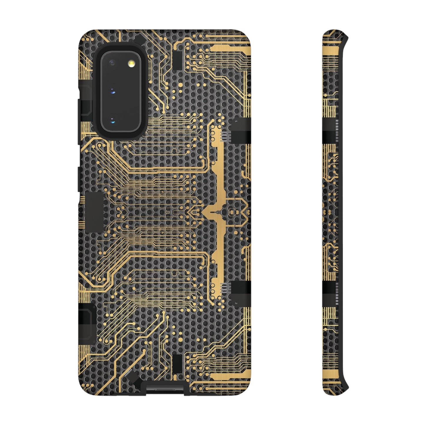 Golden Circuit Board Wallpaper Phone Case | iPhone 15 Plus/ Pro, 14, 13, 12| Google Pixel 7, Pro, 5| Samsung Galaxy S23 All Major Phone Models