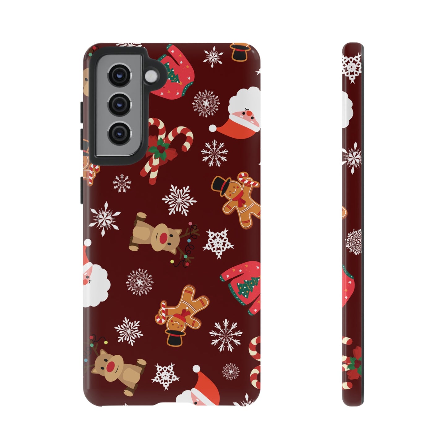 Festive Christmas Wallpaper Phone Case | iPhone 15 Plus/ Pro, 14, 13, 12| Google Pixel 7, Pro, 5| Samsung Galaxy S23 All Major Phone Models