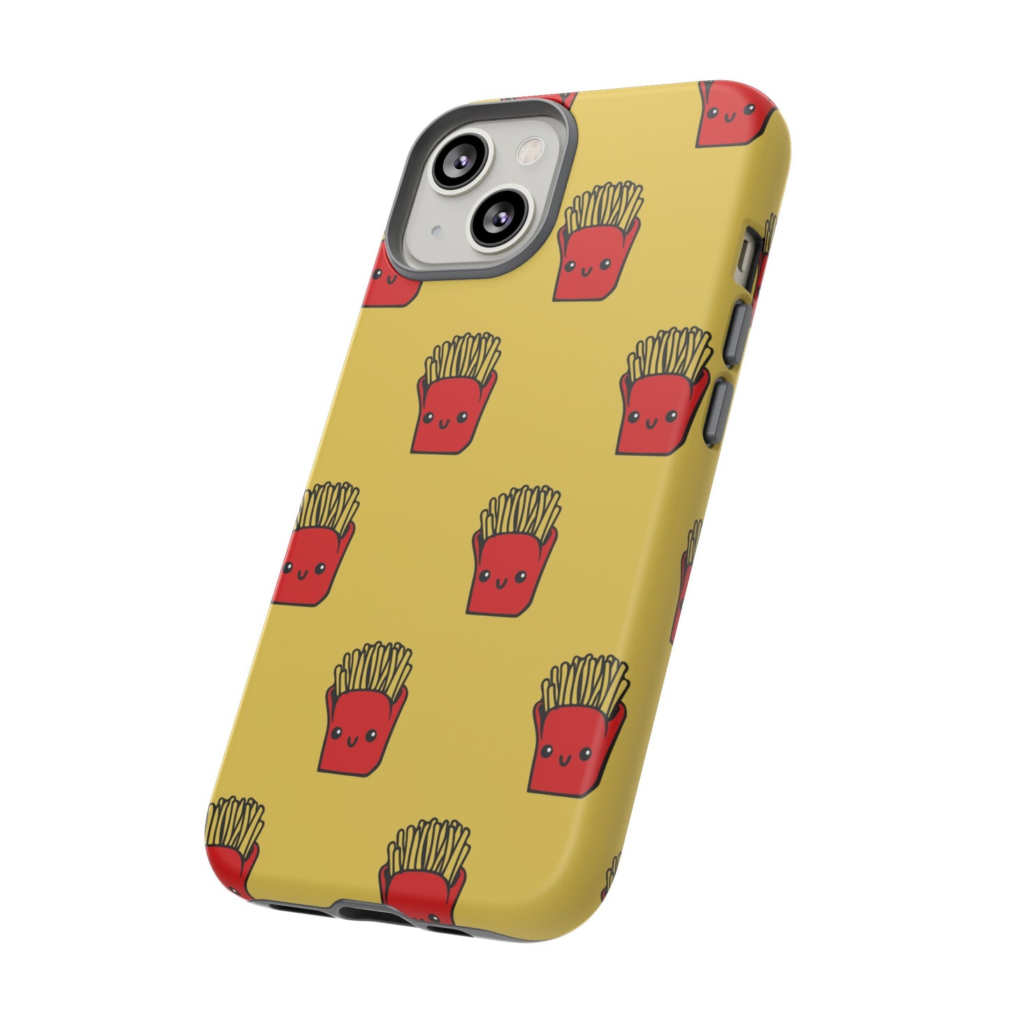 Smiling Fries Wallpaper Phone Case | iPhone 15 Plus/ Pro, 14, 13, 12| Google Pixel 7, Pro, 5| Samsung Galaxy S23 All Major Phone Models