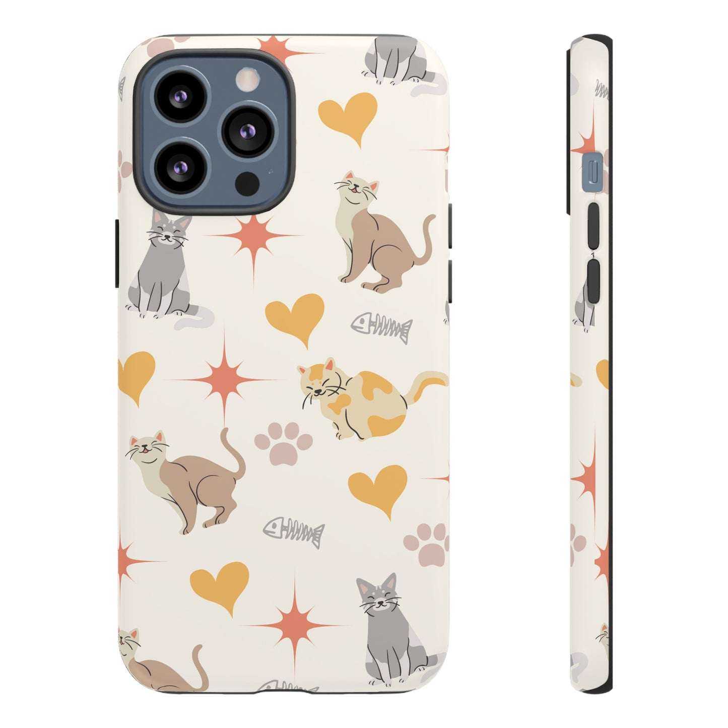 Cute Cat Wallpaper Phone Case | iPhone 15 Plus/ Pro, 14, 13, 12| Google Pixel 7, Pro, 5| Samsung Galaxy S23 All Major Phone Models