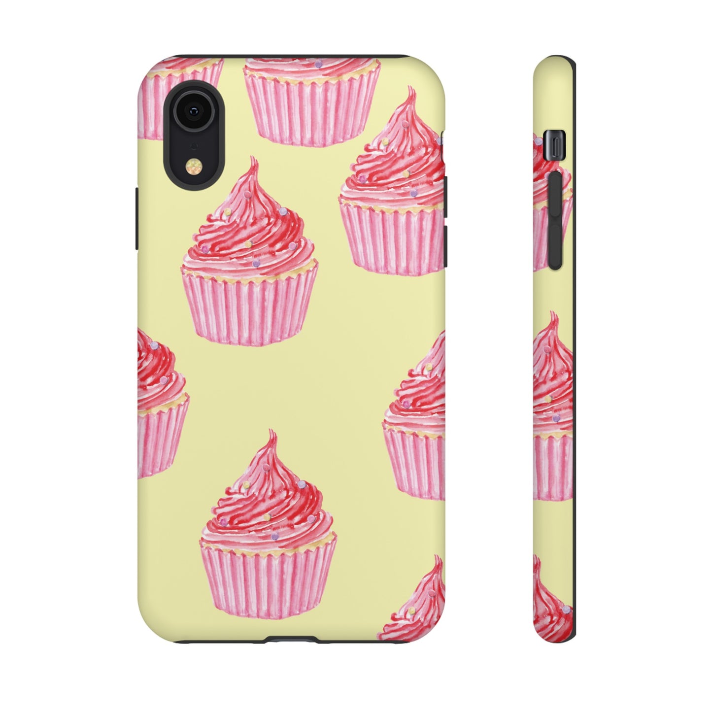 Pink Cupcake Wallpaper Phone Case | iPhone 15 Plus/ Pro, 14, 13, 12| Google Pixel 7, Pro, 5| Samsung Galaxy S23 All Major Phone Models