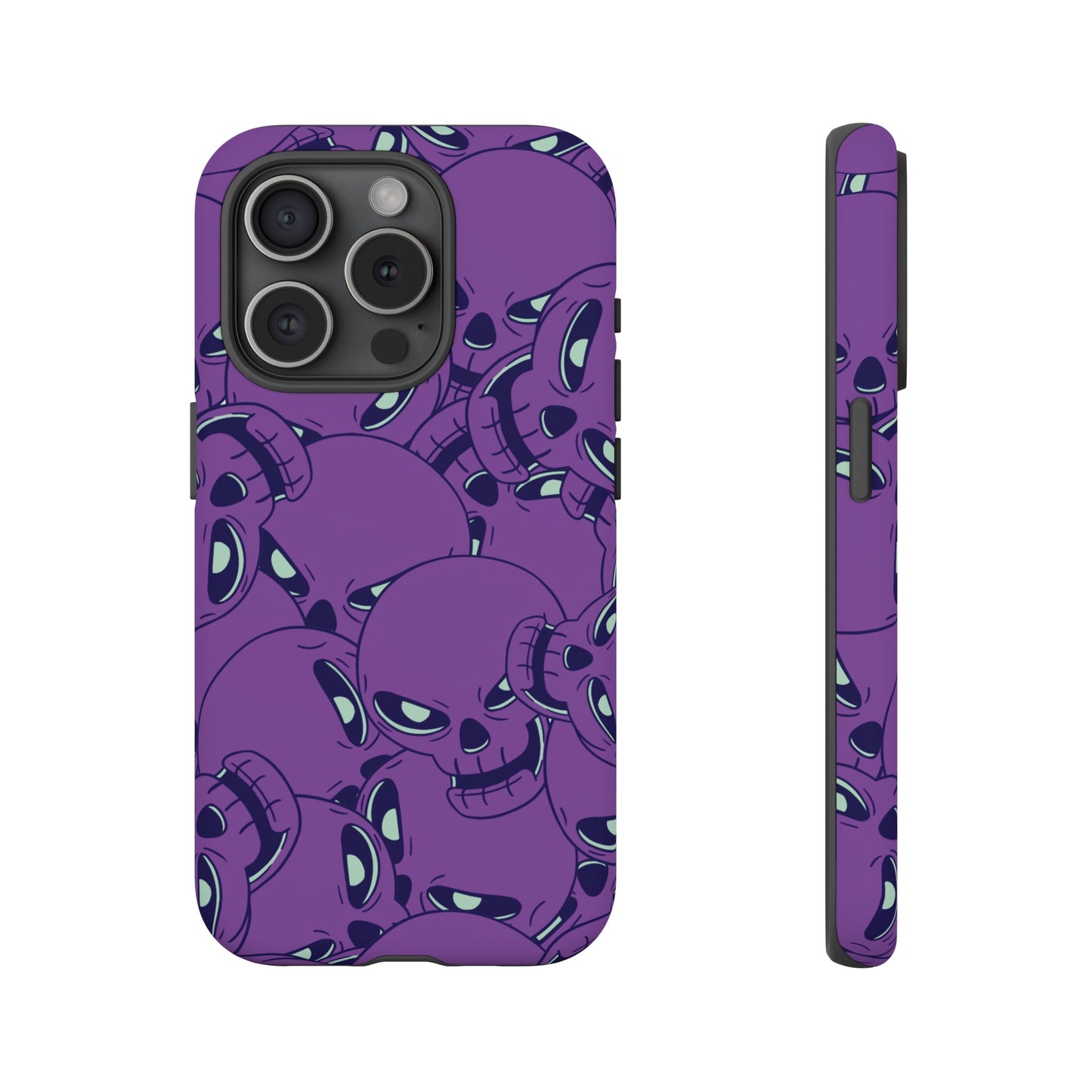 Glowing Skulls Wallpaper Phone Case | iPhone 15 Plus/ Pro, 14, 13, 12| Google Pixel 7, Pro, 5| Samsung Galaxy S23 All Major Phone Models