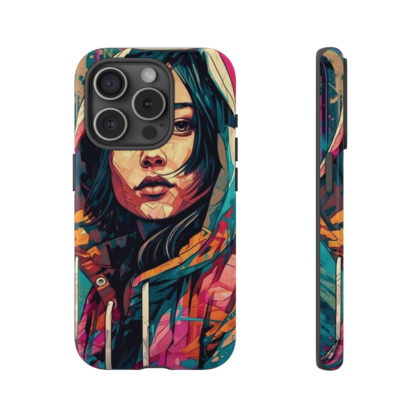 Girl Painting Wallpaper Phone Case | iPhone 15 Plus/ Pro, 14, 13, 12| Google Pixel 7, Pro, 5| Samsung Galaxy S23 All Major Phone Models