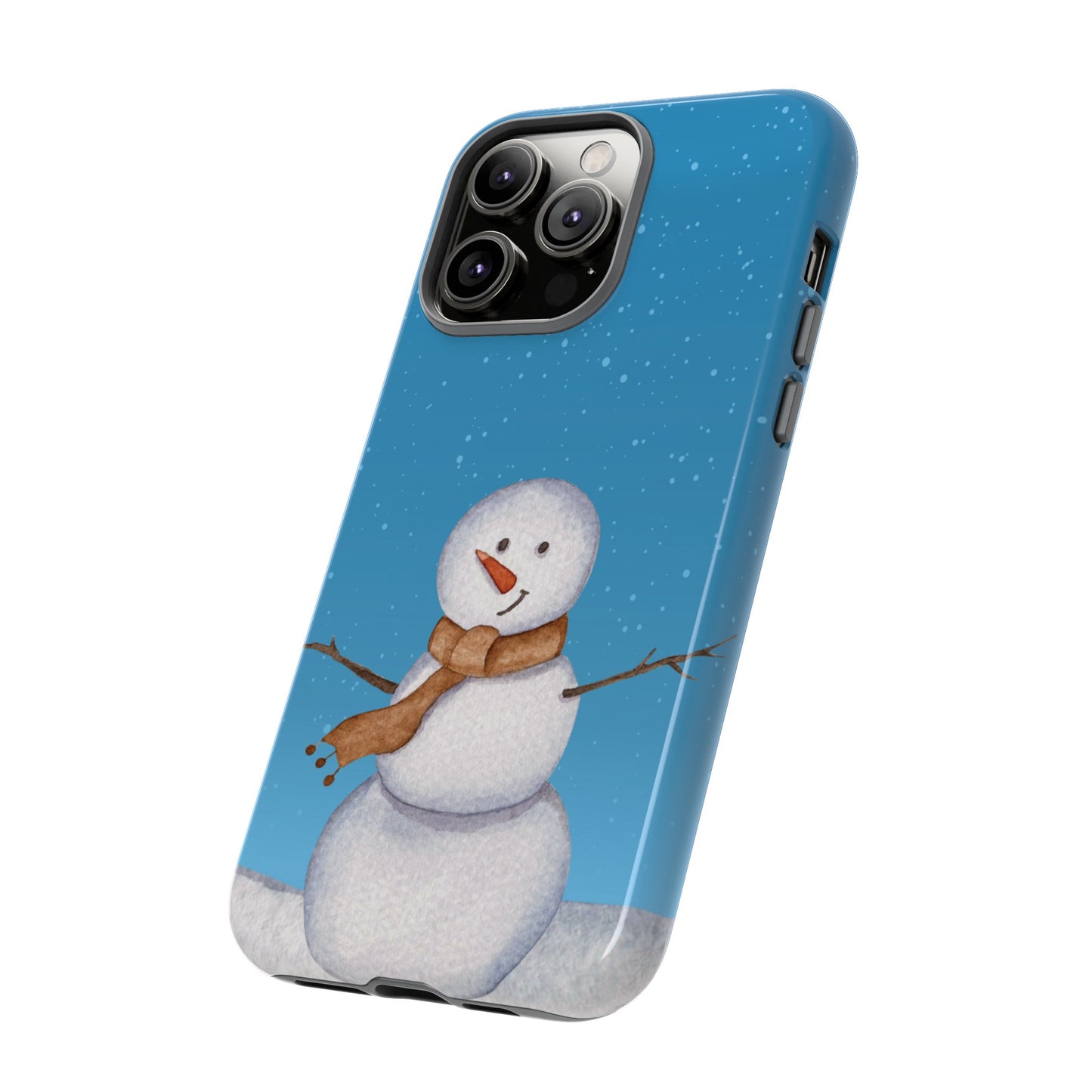 Snowman Wallpaper Phone Case | iPhone 15 Plus/ Pro, 14, 13, 12| Google Pixel 7, Pro, 5| Samsung Galaxy S23 All Major Phone Models