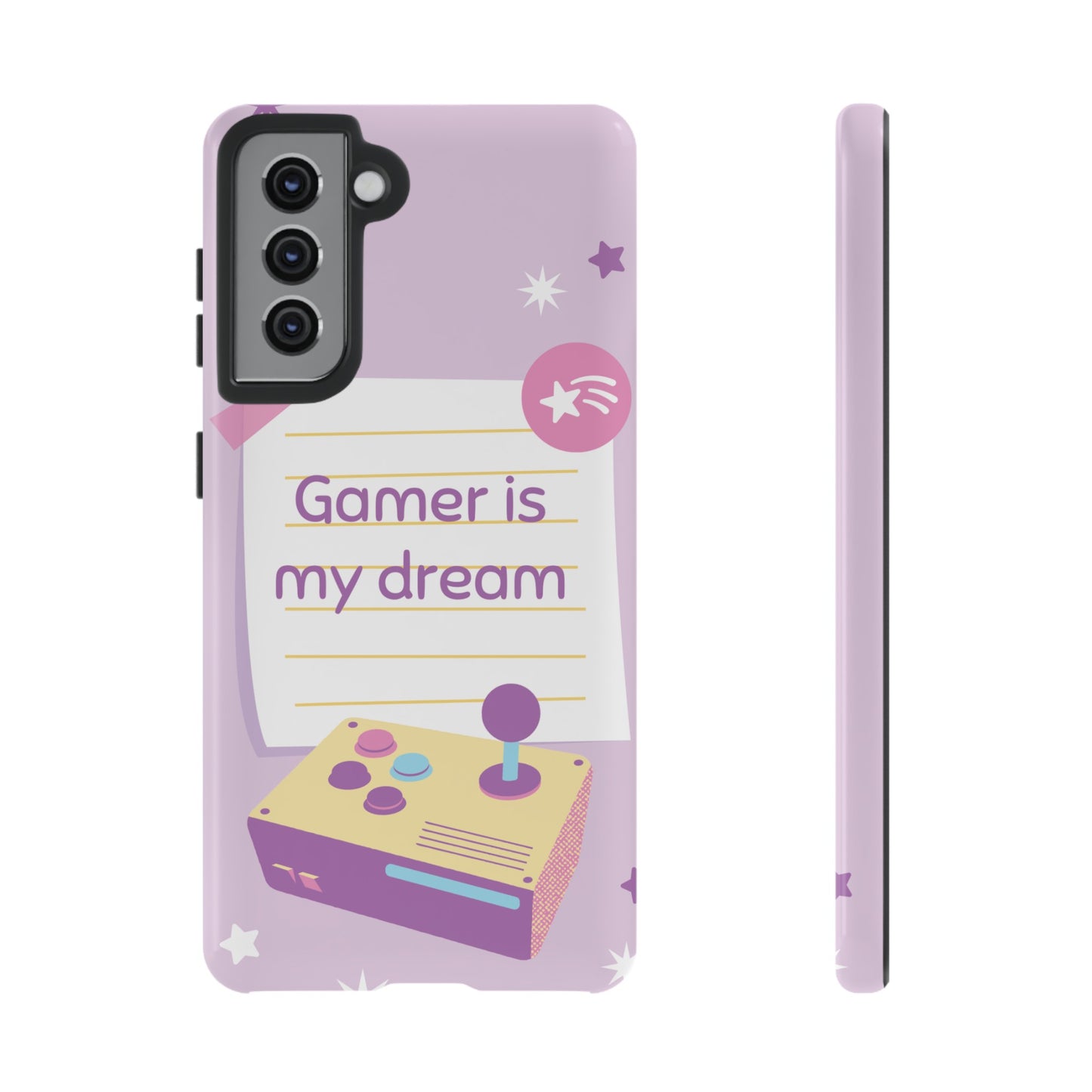 Gamer Is My Dream Job Wallpaper Phone Case | iPhone 15 Plus/ Pro, 14, 13, 12| Google Pixel 7, Pro, 5| Samsung Galaxy S23 All Major Phone Models