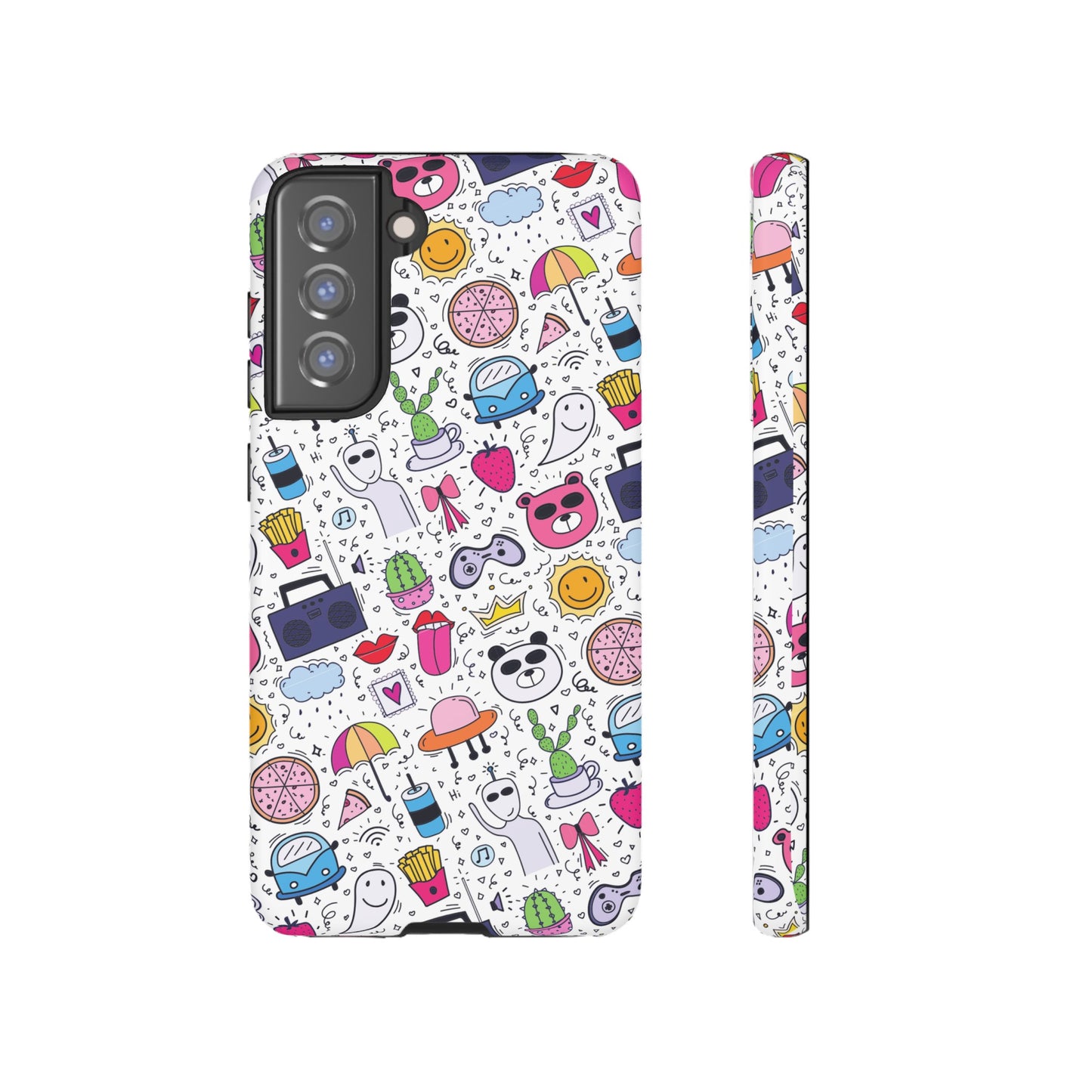 Cartoon Collage Phone Case | iPhone 15 Plus/ Pro, 14, 13, 12| Google Pixel 7, Pro, 5| Samsung Galaxy S23 All Major Phone Models