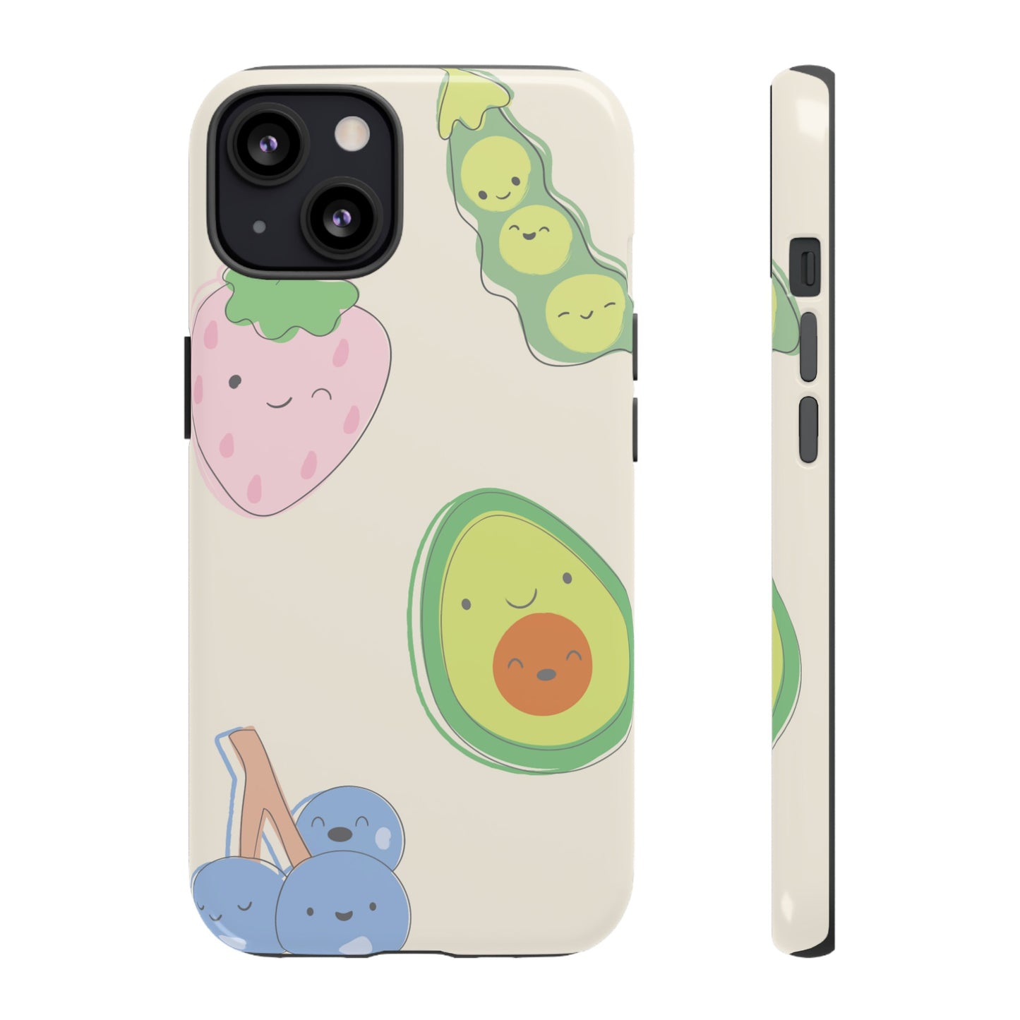 Happy Food Wallpaper Phone Case | iPhone 15 Plus/ Pro, 14, 13, 12| Google Pixel 7, Pro, 5| Samsung Galaxy S23 All Major Phone Models