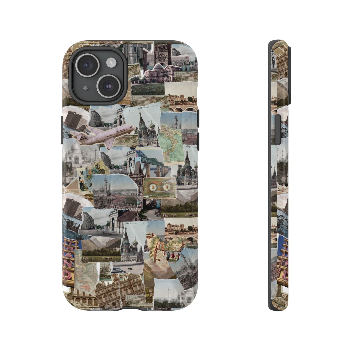 Travel Collage Wallpaper Phone Case | iPhone 15 Plus/ Pro, 14, 13, 12| Google Pixel 7, Pro, 5| Samsung Galaxy S23 All Major Phone Models