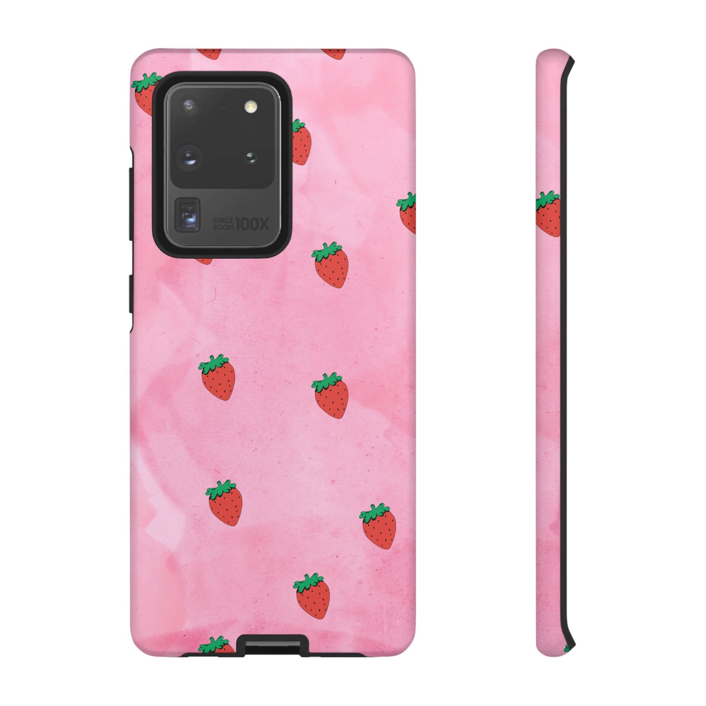 Strawberry Wallpaper Phone Case | iPhone 15 Plus/ Pro, 14, 13, 12| Google Pixel 7, Pro, 5| Samsung Galaxy S23 All Major Phone Models