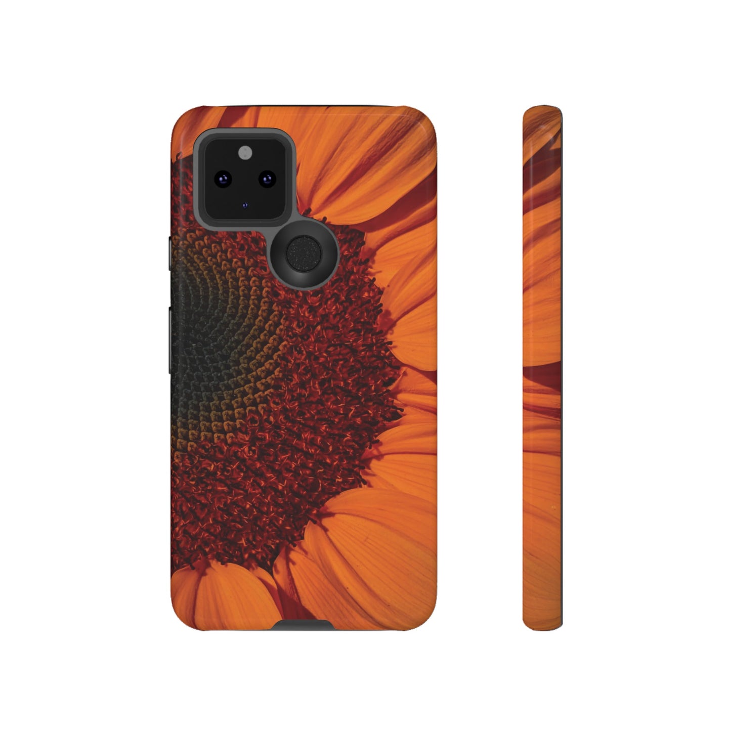 Orange Sunflower Wallpaper Phone Case | iPhone 15 Plus/ Pro, 14, 13, 12| Google Pixel 7, Pro, 5| Samsung Galaxy S23 All Major Phone Models