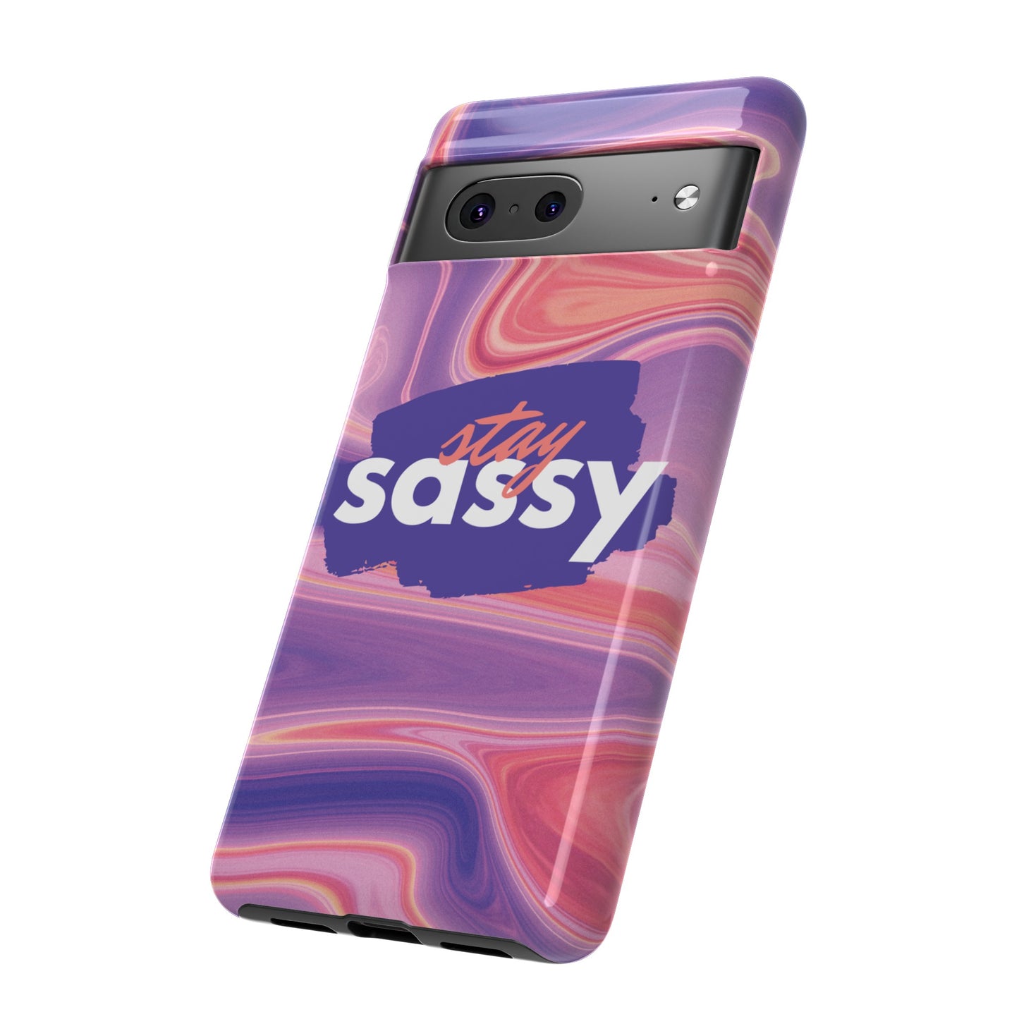 Stay Sassy Wallpaper Phone Case | iPhone 15 Plus/ Pro, 14, 13, 12| Google Pixel 7, Pro, 5| Samsung Galaxy S23 All Major Phone Models