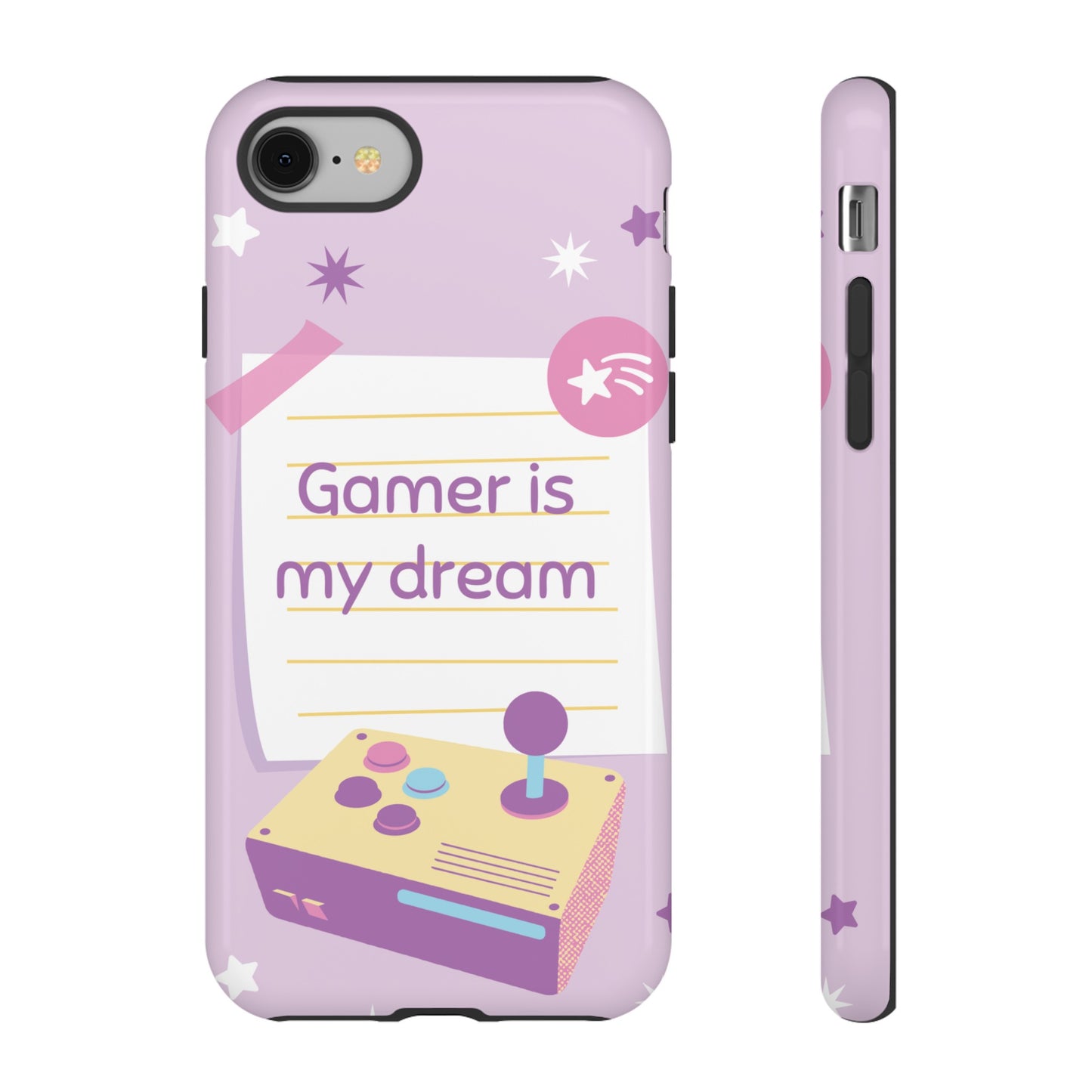 Gamer Is My Dream Job Wallpaper Phone Case | iPhone 15 Plus/ Pro, 14, 13, 12| Google Pixel 7, Pro, 5| Samsung Galaxy S23 All Major Phone Models