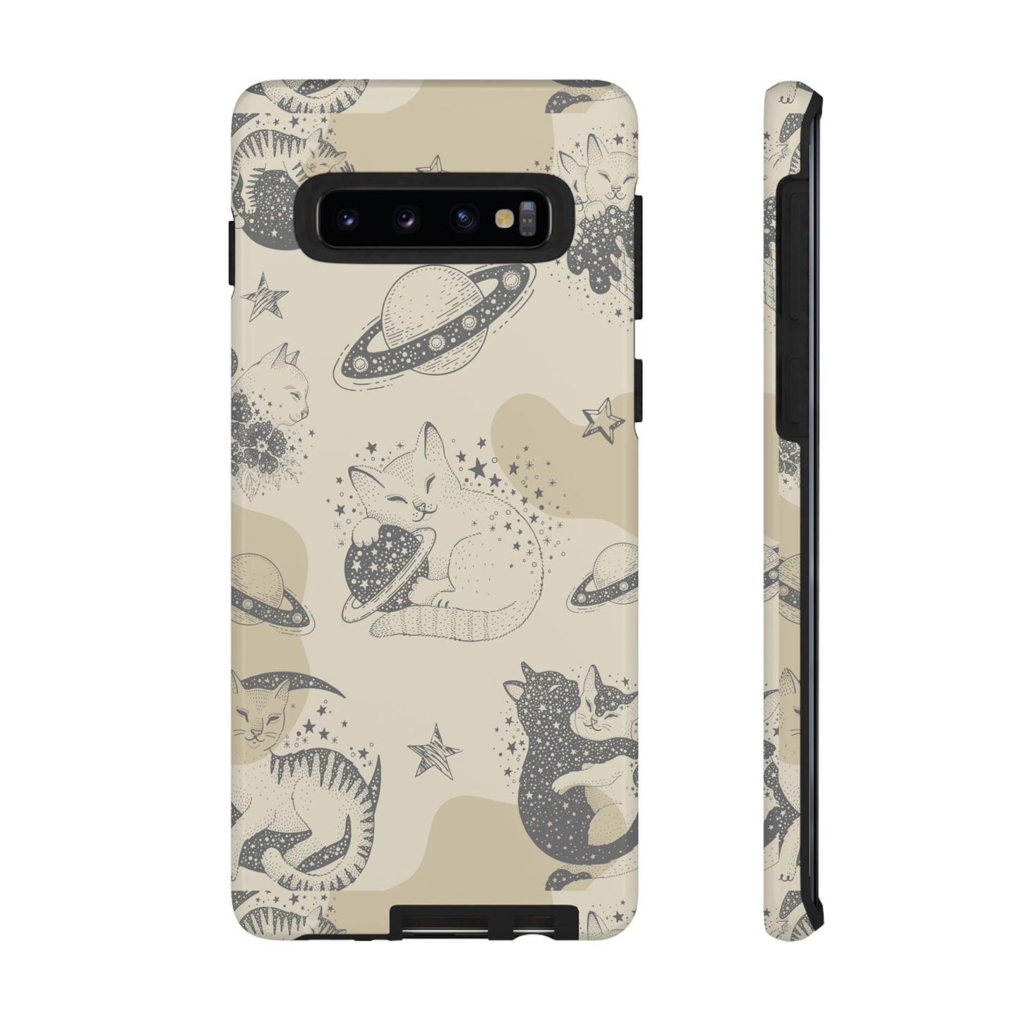 Floating Cosmic Cat Comfort Phone Case | iPhone 15 Plus/ Pro, 14, 13, 12| Google Pixel 7, Pro, 5| Samsung Galaxy S23 All Major Phone Models