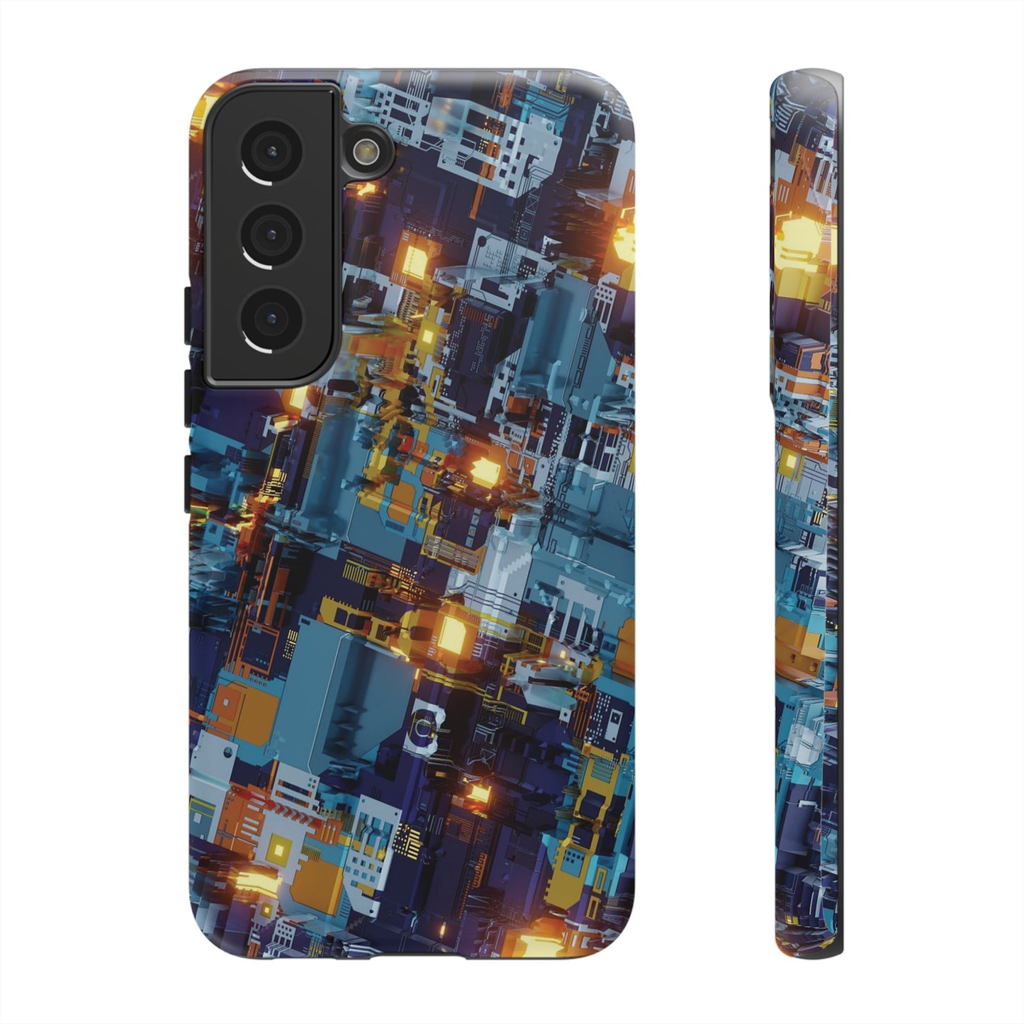 Computer Circuit Board Wallpaper Phone Case | iPhone 15 Plus/ Pro, 14, 13, 12| Google Pixel 7, Pro, 5| Samsung Galaxy S23 All Major Phone Models