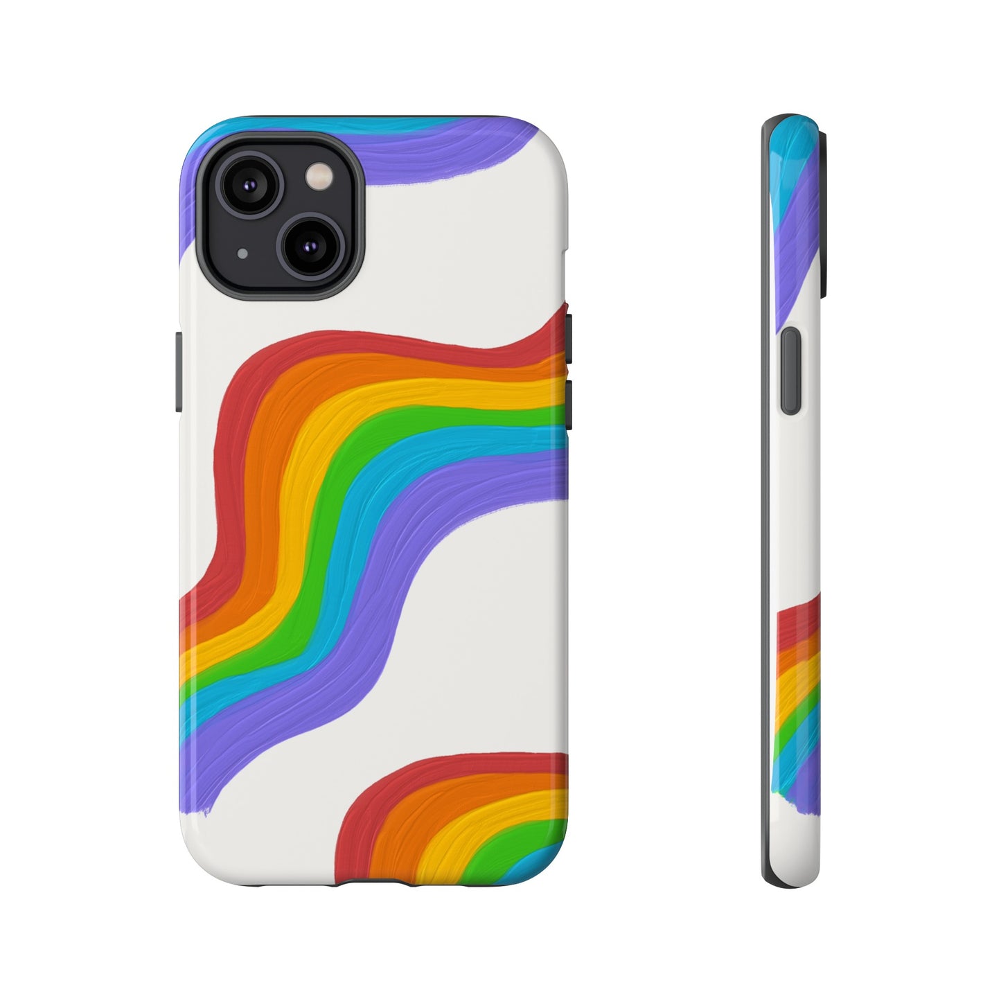 Rainbow Wallpaper Phone Case | iPhone 15 Plus/ Pro, 14, 13, 12| Google Pixel 7, Pro, 5| Samsung Galaxy S23 All Major Phone Models