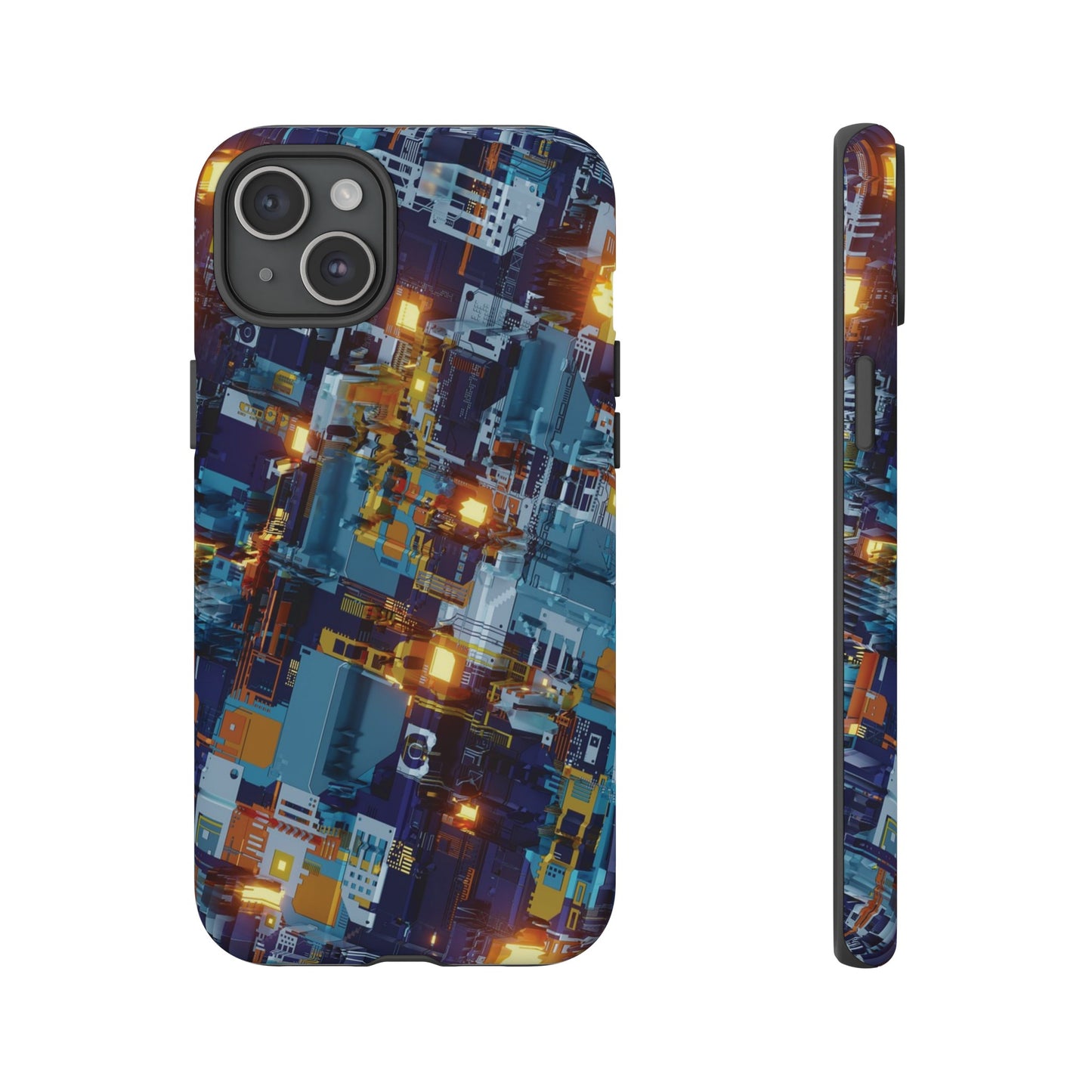 Computer Circuit Board Wallpaper Phone Case | iPhone 15 Plus/ Pro, 14, 13, 12| Google Pixel 7, Pro, 5| Samsung Galaxy S23 All Major Phone Models