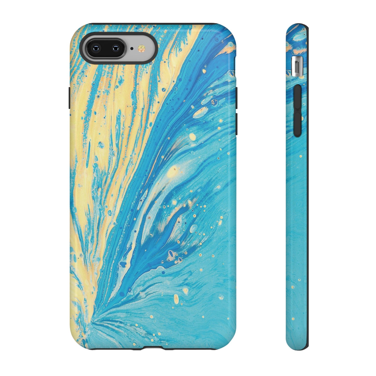 Fan of Yellow & Blue Paint Phone Case | iPhone 15 Plus/ Pro, 14, 13, 12| Google Pixel 7, Pro, 5| Samsung Galaxy S23 All Major Phone Models