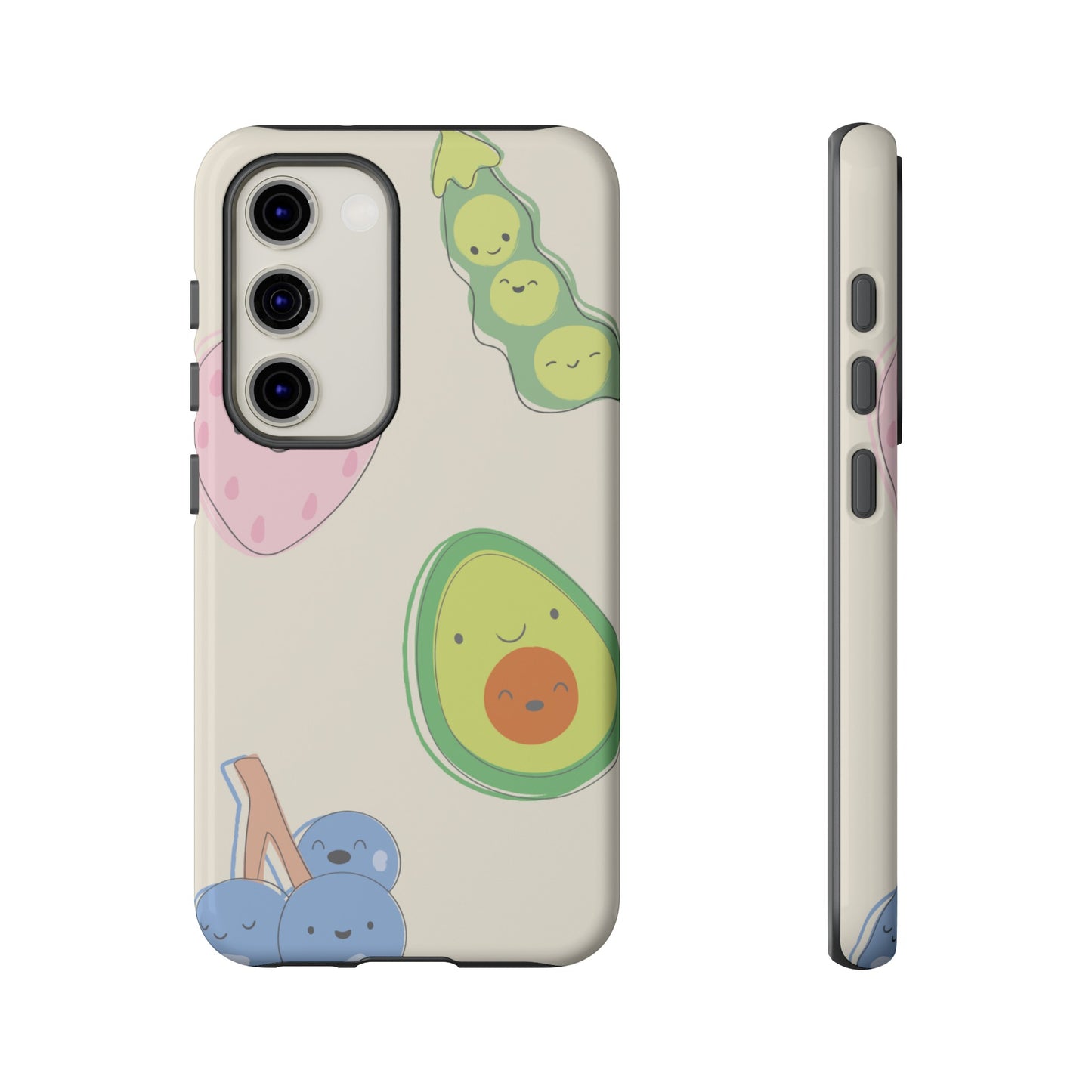 Happy Food Wallpaper Phone Case | iPhone 15 Plus/ Pro, 14, 13, 12| Google Pixel 7, Pro, 5| Samsung Galaxy S23 All Major Phone Models