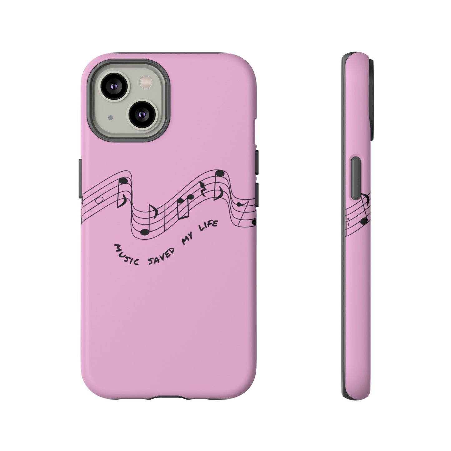 Music Saved My Life Wallpaper Phone Case | iPhone 15 Plus/ Pro, 14, 13, 12| Google Pixel 7, Pro, 5| Samsung Galaxy S23 All Major Phone Models