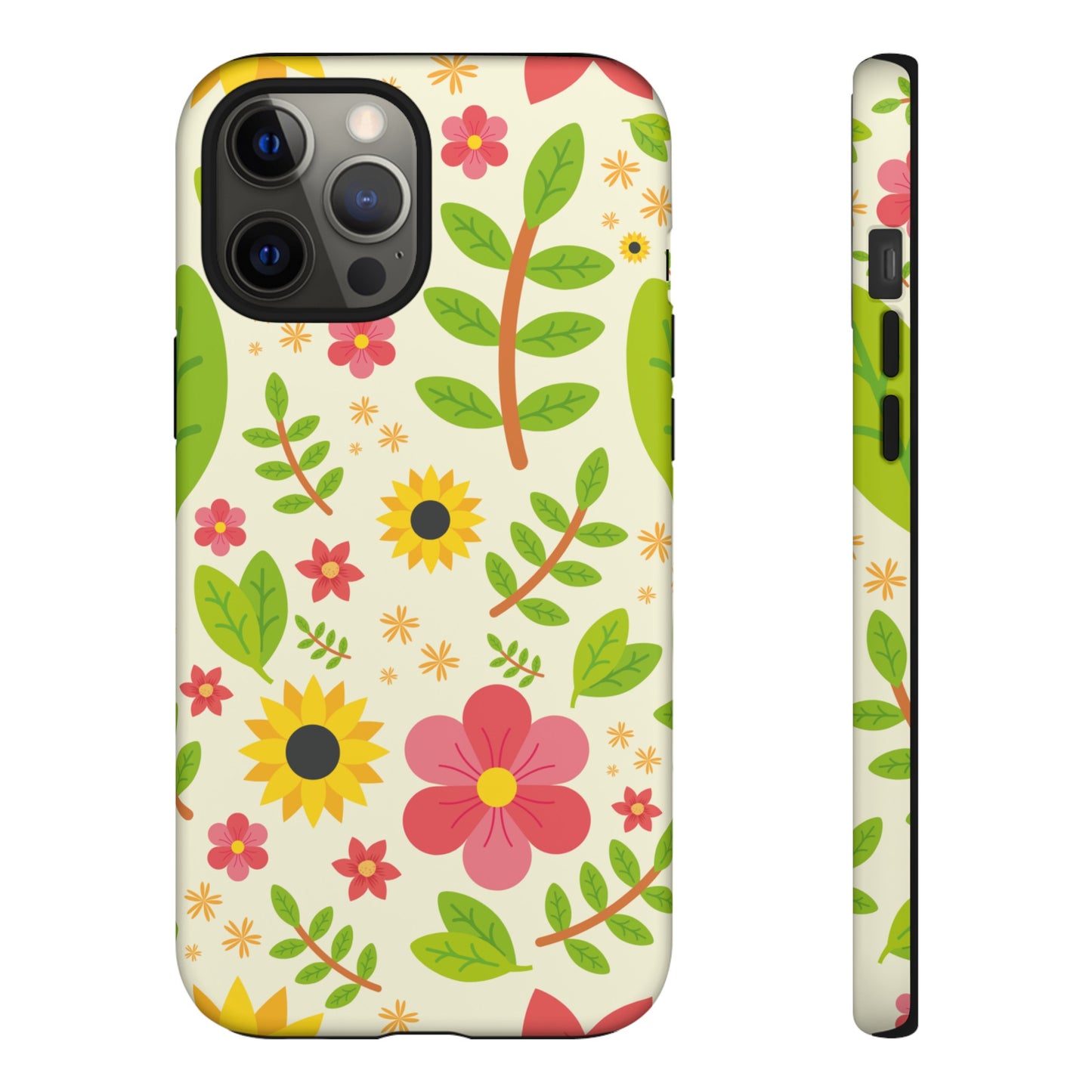 Botanical Flowers Phone Case | iPhone 15 Plus/ Pro, 14, 13, 12| Google Pixel 7, Pro, 5| Samsung Galaxy S23 All Major Phone Models