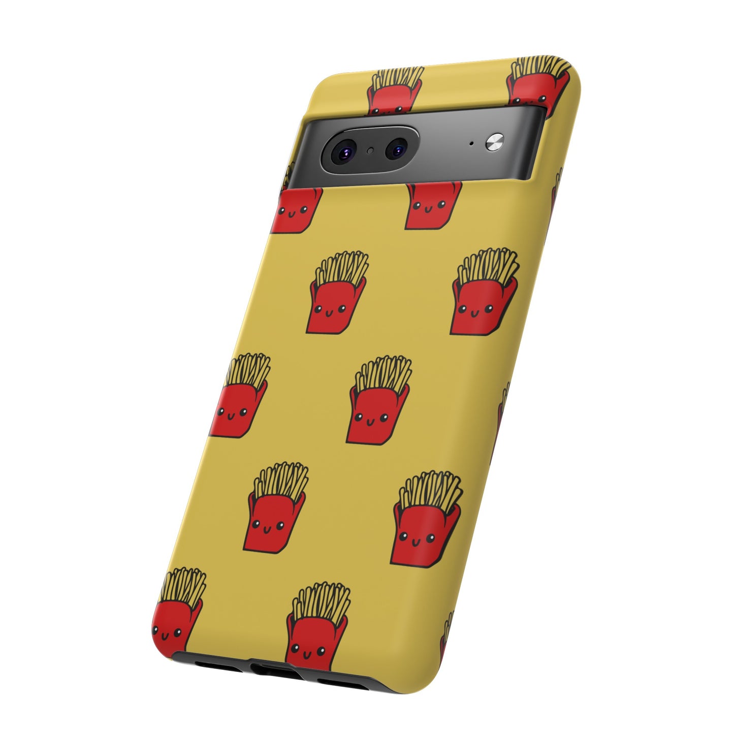 Smiling Fries Wallpaper Phone Case | iPhone 15 Plus/ Pro, 14, 13, 12| Google Pixel 7, Pro, 5| Samsung Galaxy S23 All Major Phone Models