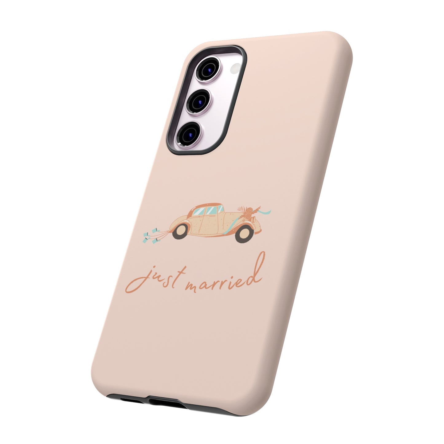 Just Married Phone Case | iPhone 15 Plus/ Pro, 14, 13, 12| Google Pixel 7, Pro, 5| Samsung Galaxy S23 All Major Phone Models