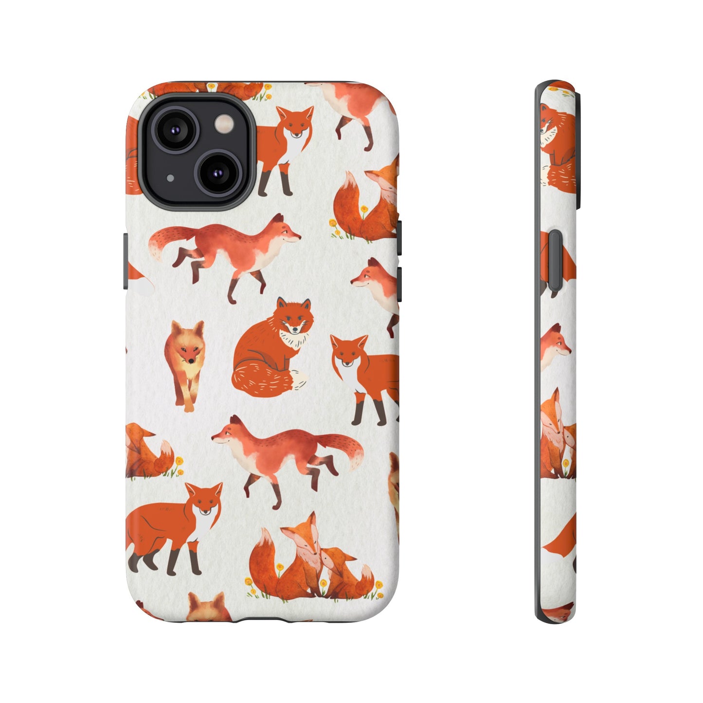 Foxes Wallpaper Phone Case | iPhone 15 Plus/ Pro, 14, 13, 12| Google Pixel 7, Pro, 5| Samsung Galaxy S23 All Major Phone Models