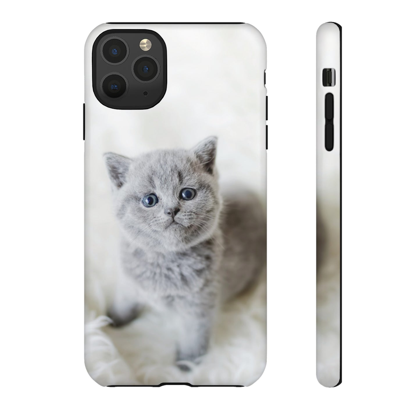 Grey Kitten Wallpaper Phone Case | iPhone 15 Plus/ Pro, 14, 13, 12| Google Pixel 7, Pro, 5| Samsung Galaxy S23 All Major Phone Models