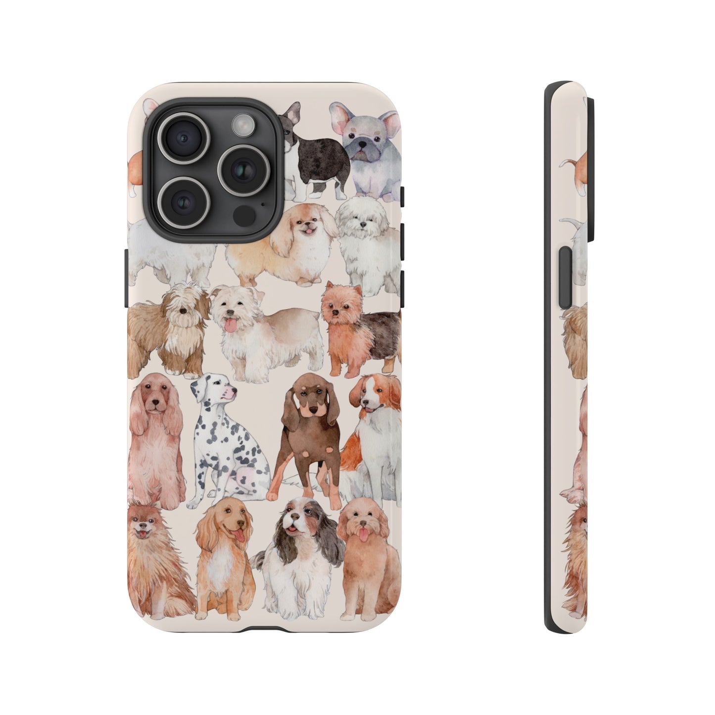 Dog Collage Wallpaper Phone Case | iPhone 15 Plus/ Pro, 14, 13, 12| Google Pixel 7, Pro, 5| Samsung Galaxy S23 All Major Phone Models