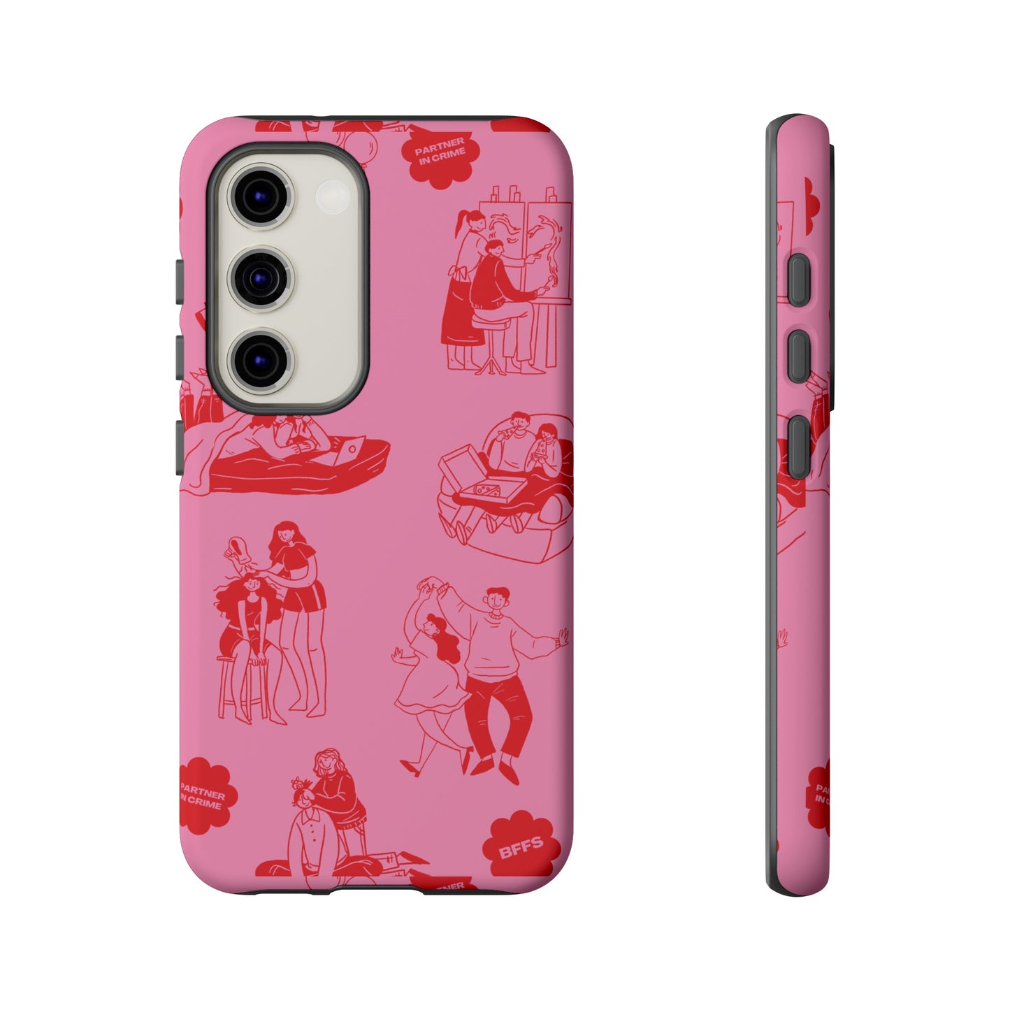 Pink Valentine's Day Wallpaper Phone Case | iPhone 15 Plus/ Pro, 14, 13, 12| Google Pixel 7, Pro, 5| Samsung Galaxy S23 All Major Phone Models