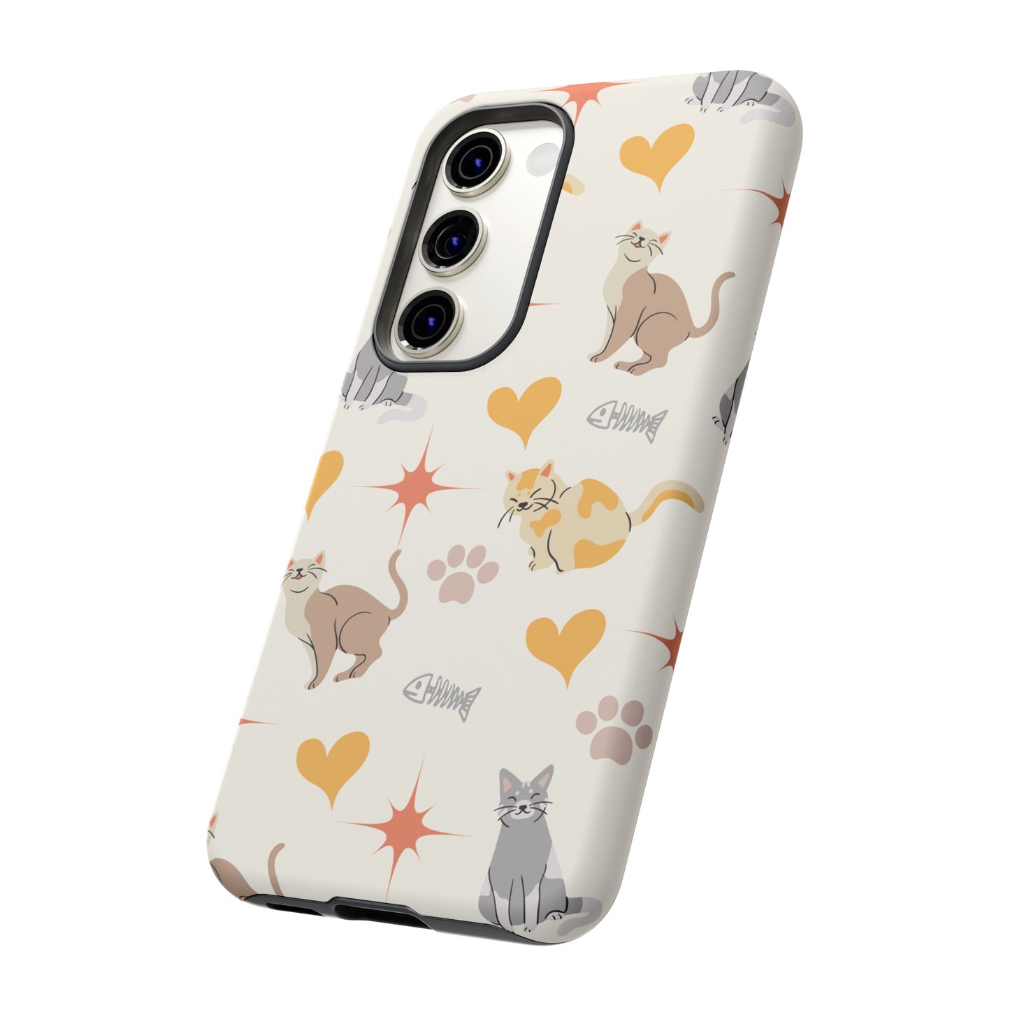 Cute Cat Wallpaper Phone Case | iPhone 15 Plus/ Pro, 14, 13, 12| Google Pixel 7, Pro, 5| Samsung Galaxy S23 All Major Phone Models