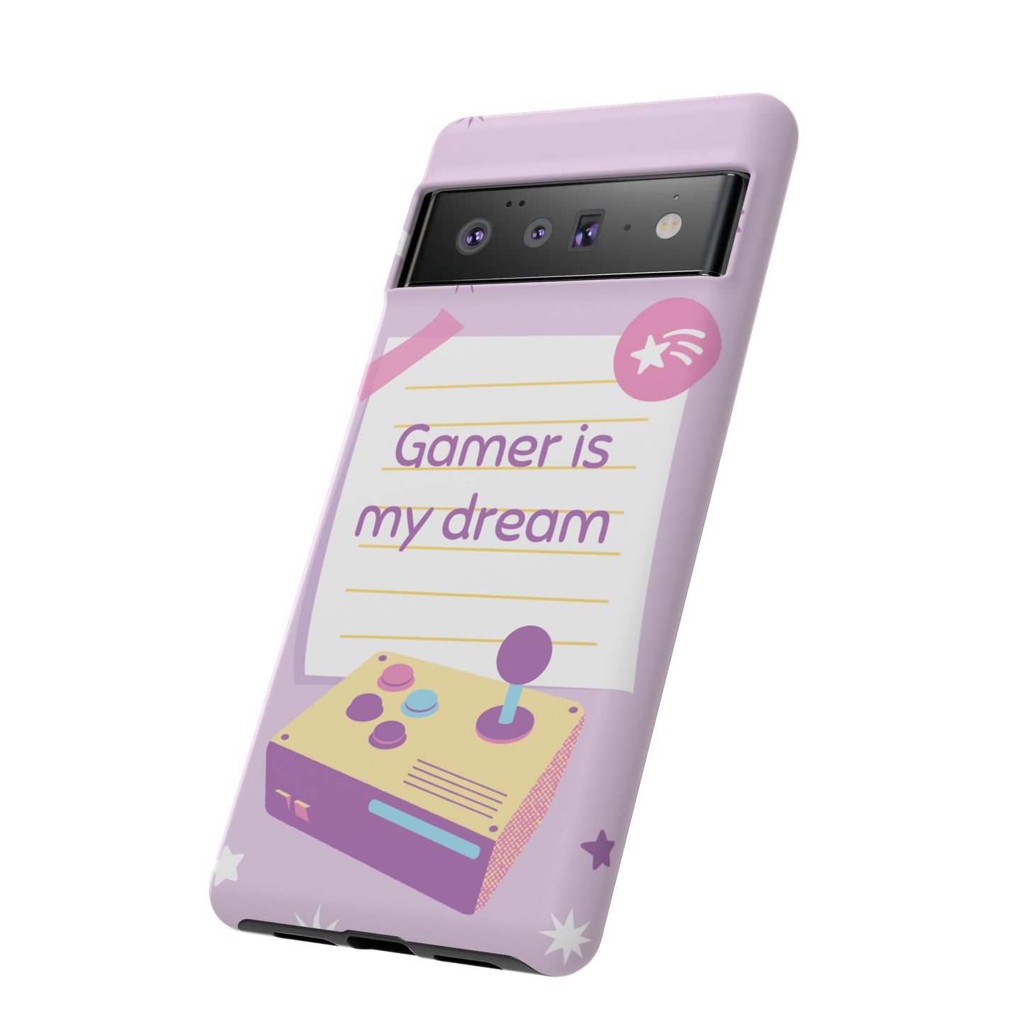 Gamer Is My Dream Job Wallpaper Phone Case | iPhone 15 Plus/ Pro, 14, 13, 12| Google Pixel 7, Pro, 5| Samsung Galaxy S23 All Major Phone Models